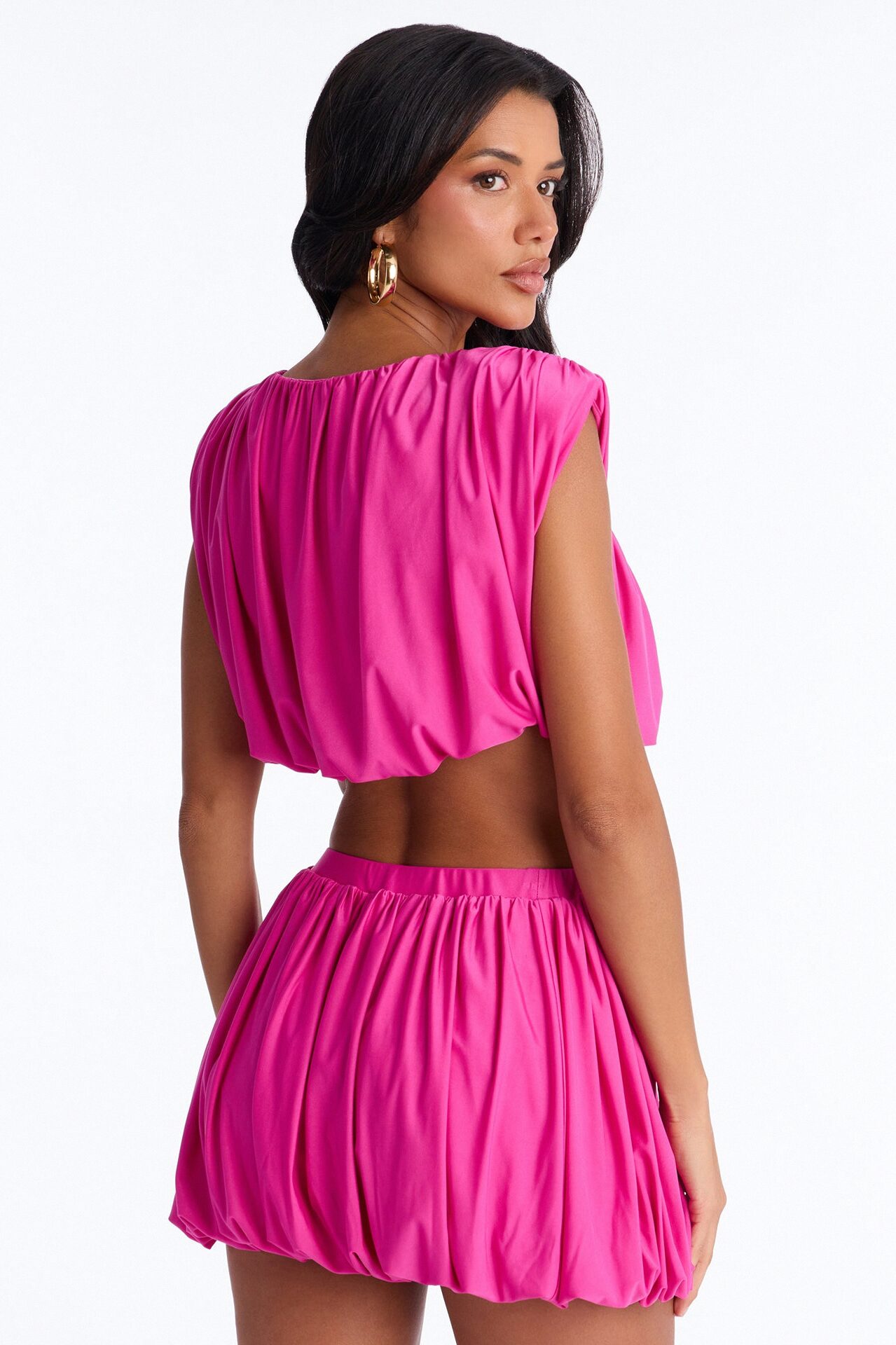 Blair Bubble Skirt Set - Magenta