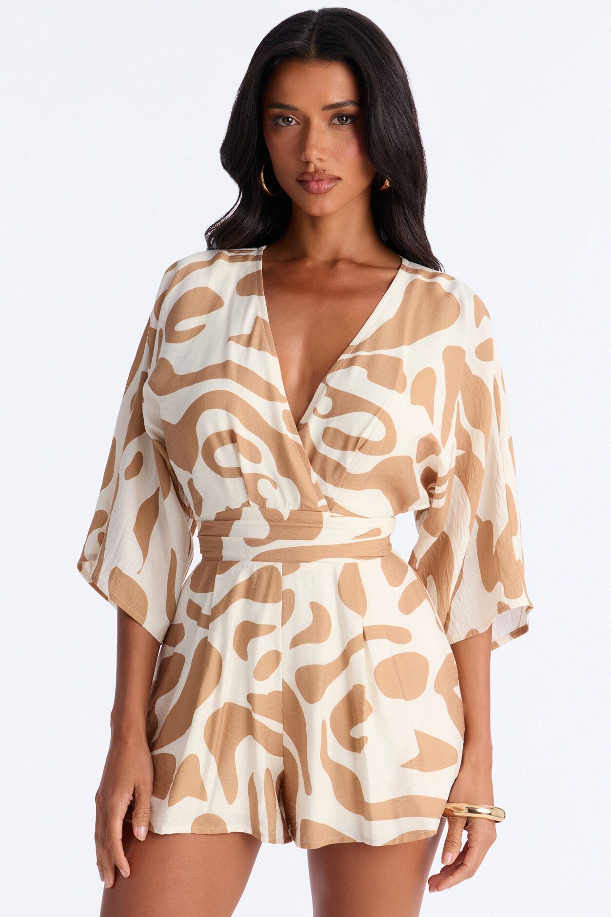 Santorini Days Romper - Taupe