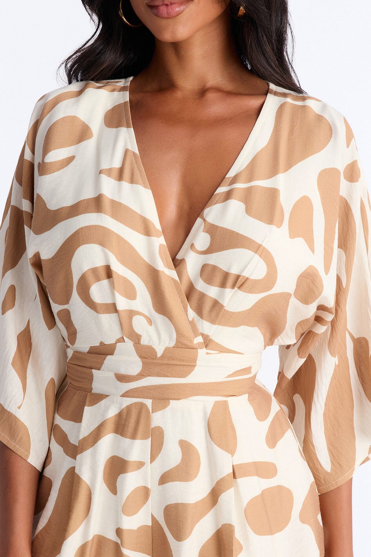 Santorini Days Romper - Taupe