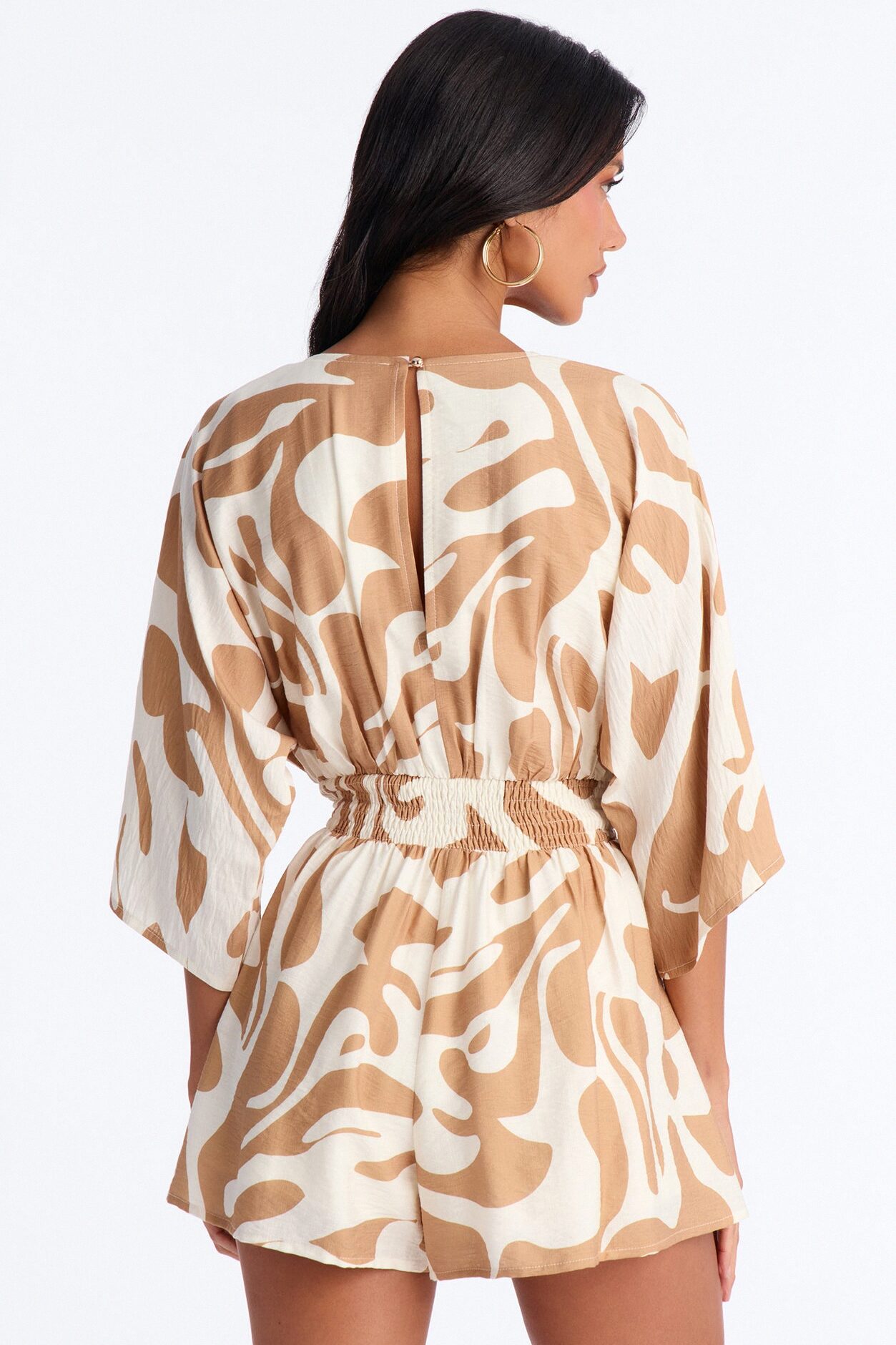 Santorini Days Romper - Taupe
