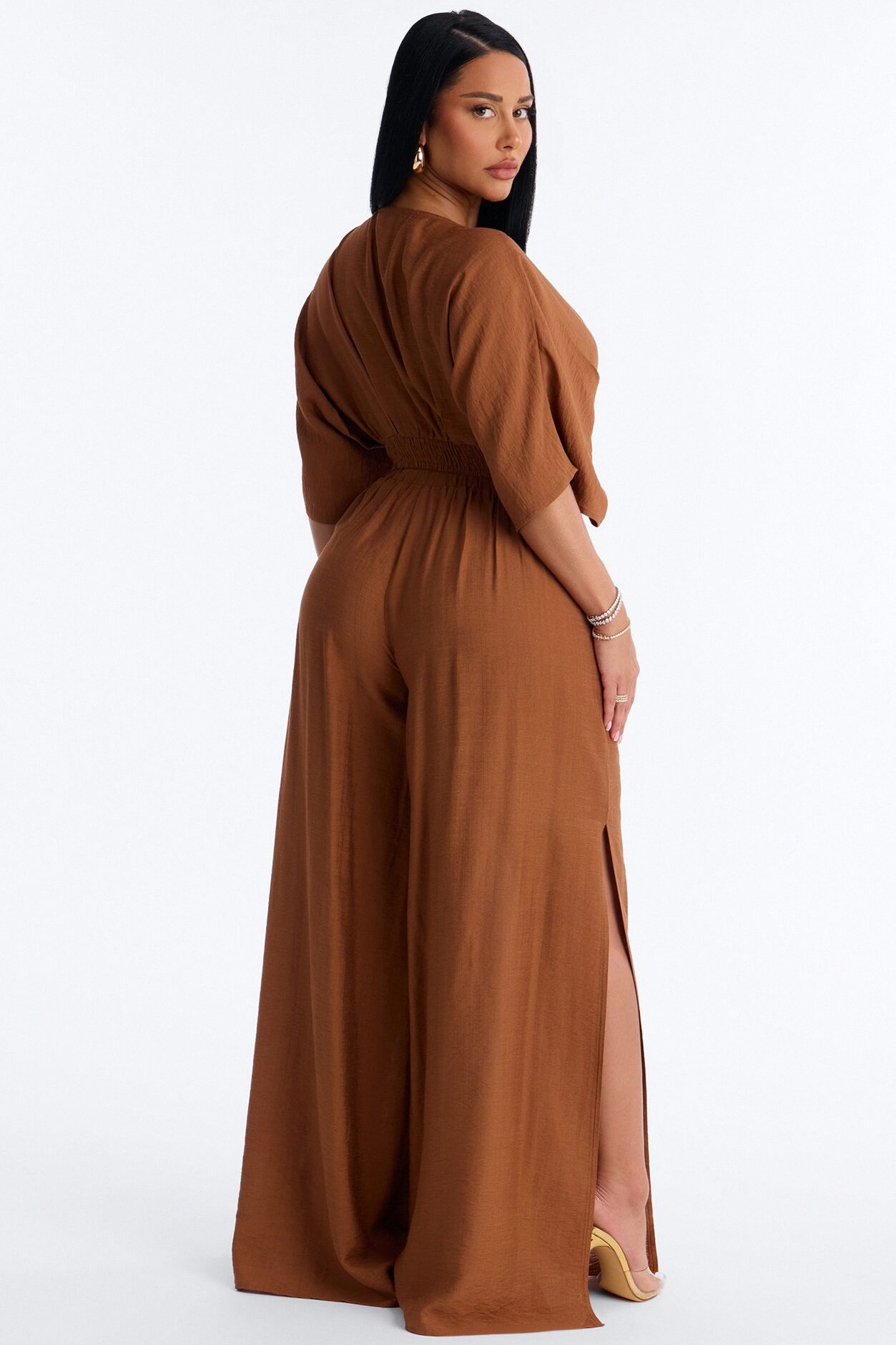 Not So Complicated Linen Pant Set - Rust
