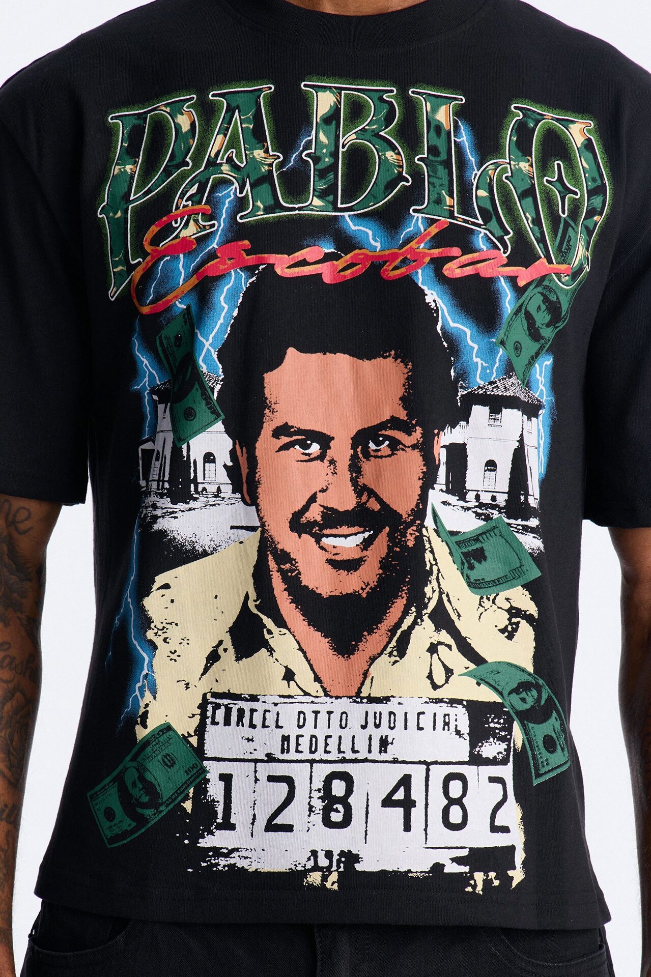 Don Pablo Escobar Short Sleeve Tee - Black