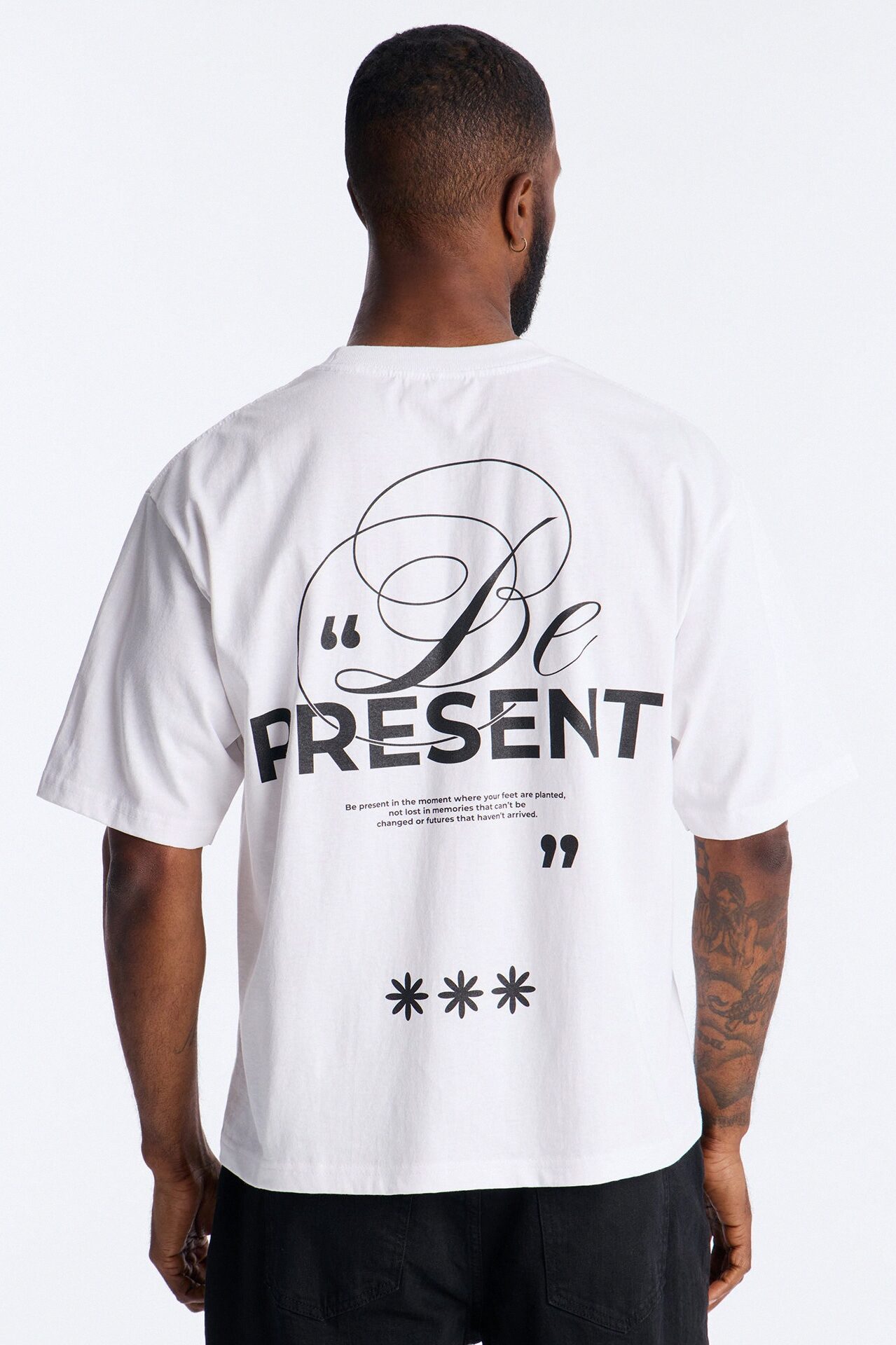 Be Present Boxy Short Sleeve Tee - White