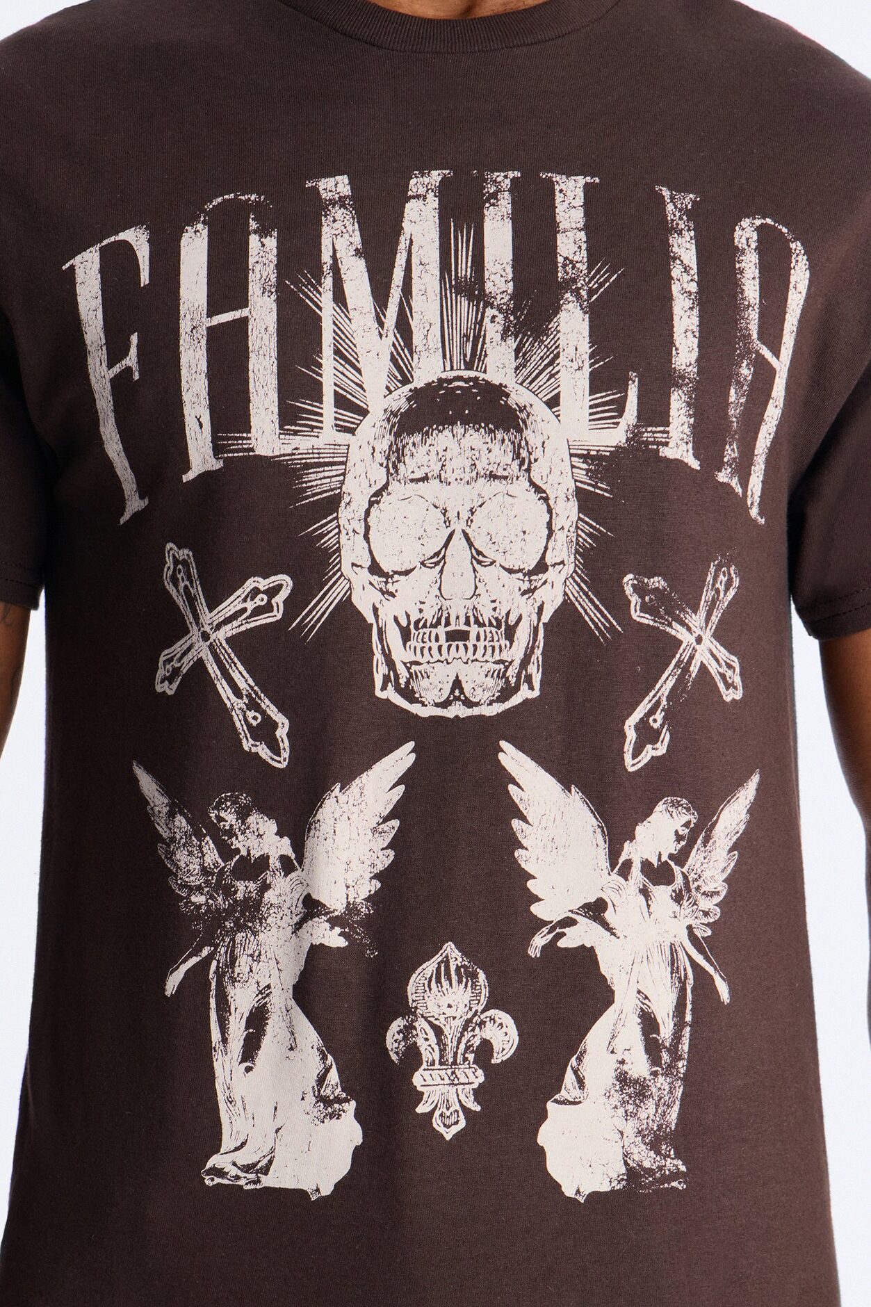 La Familia Angels Short Sleeve Tee - Brown