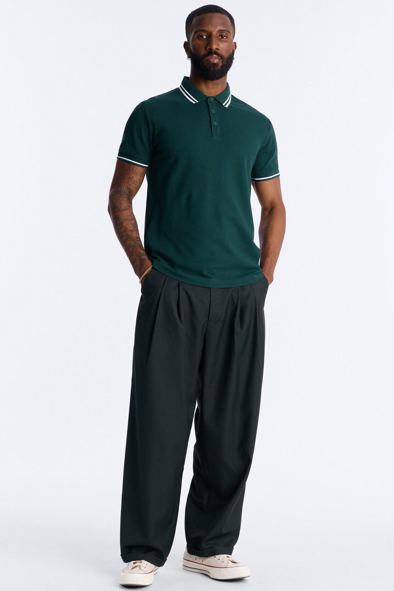 Wilson Short Sleeve Polo - Hunter Green