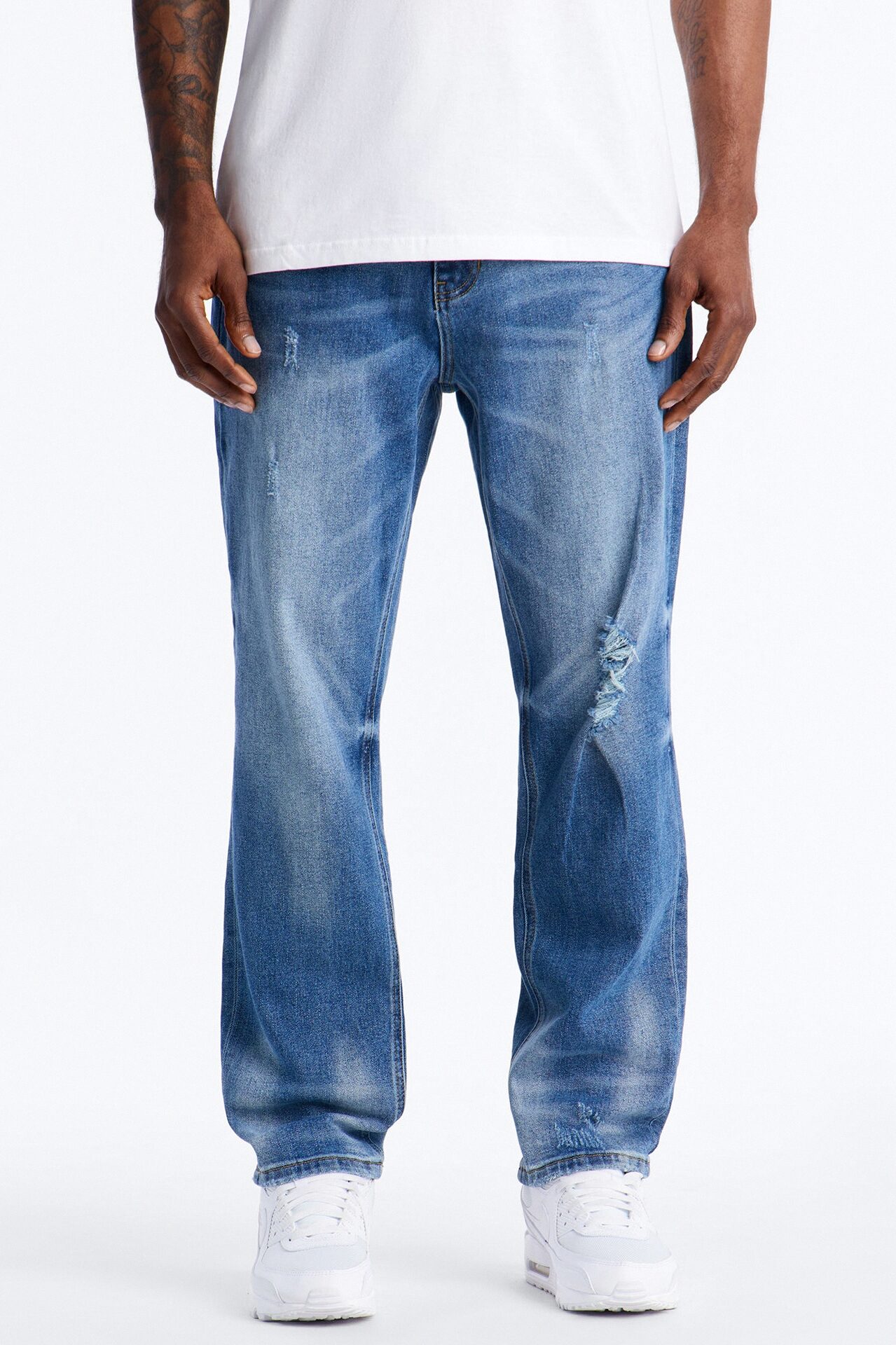 Got You Distressed Slim Jeans - Dark Wash