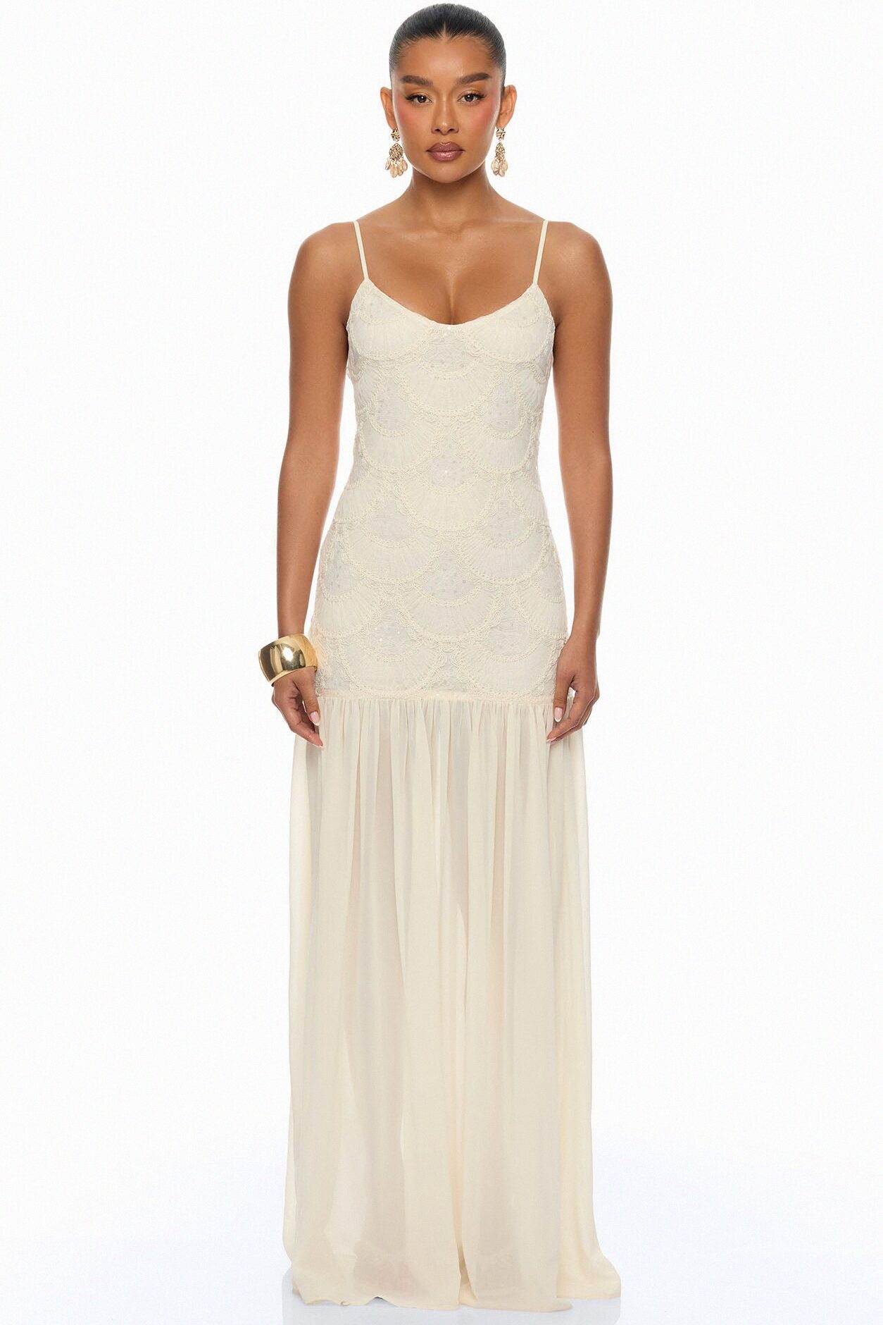 Angelic Energy Maxi Dress - Ivory