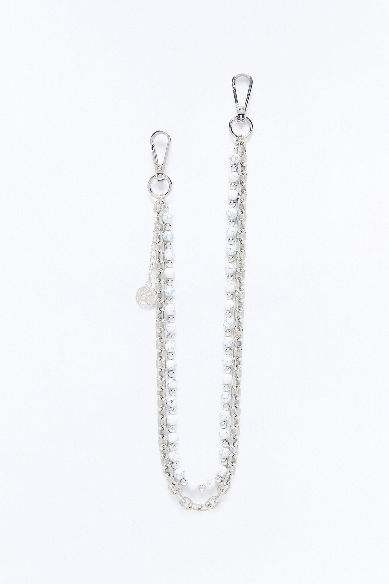 Monarch Relic Layered Pant Chain - Silver