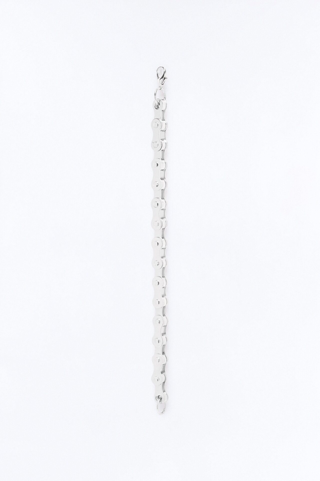 Steel Bike Chain Link Bracelet - Silver