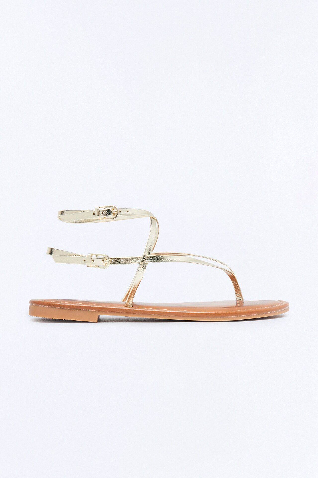 Santa Cruz Ankle Strap Sandals - Gold