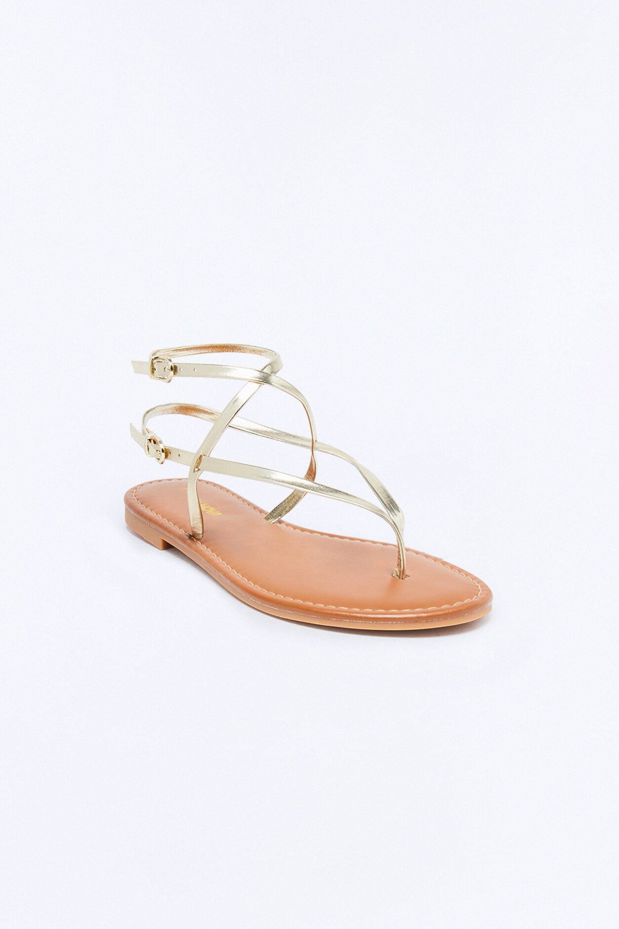 Santa Cruz Ankle Strap Sandals - Gold