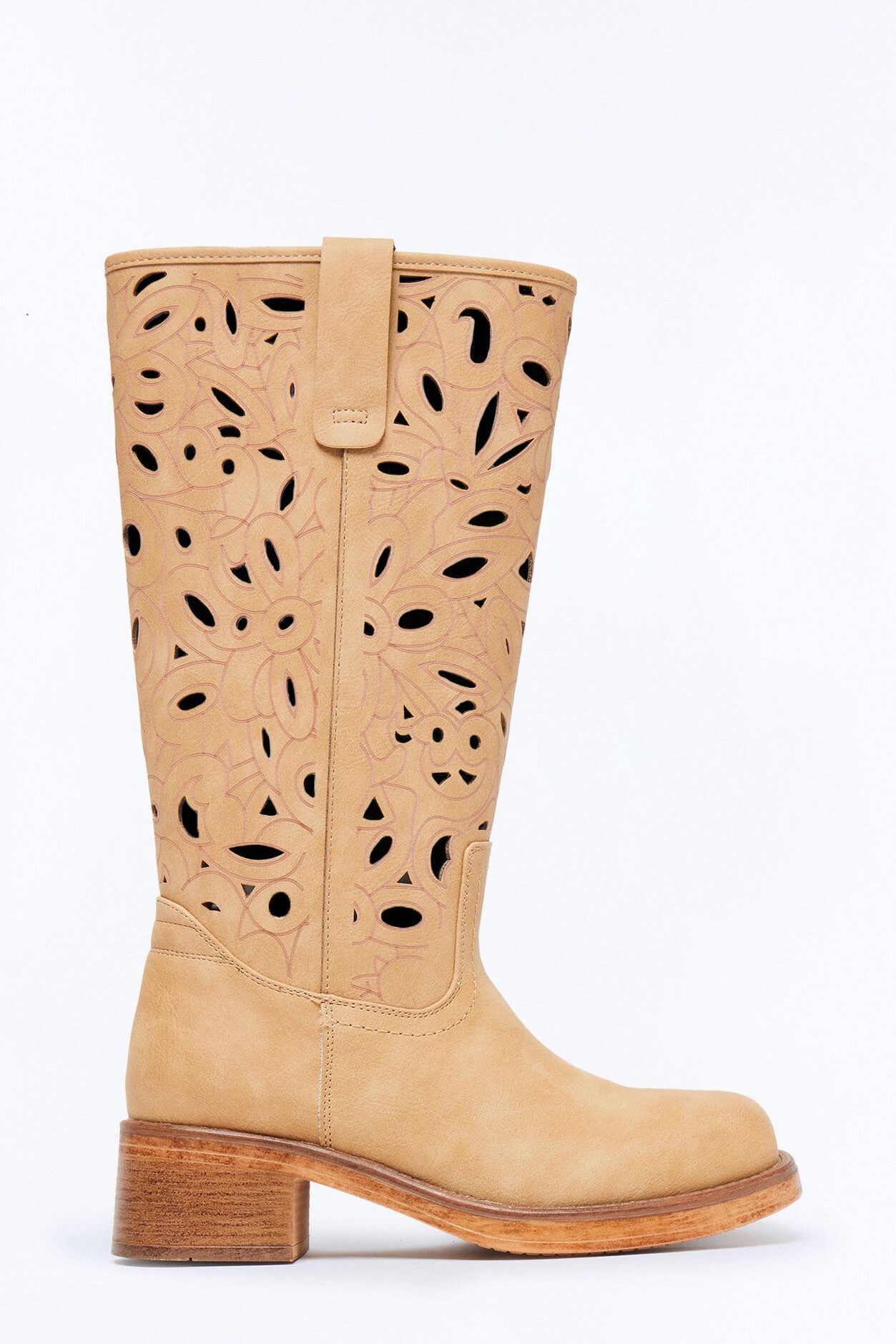 Festival Knee High Boots - Tan