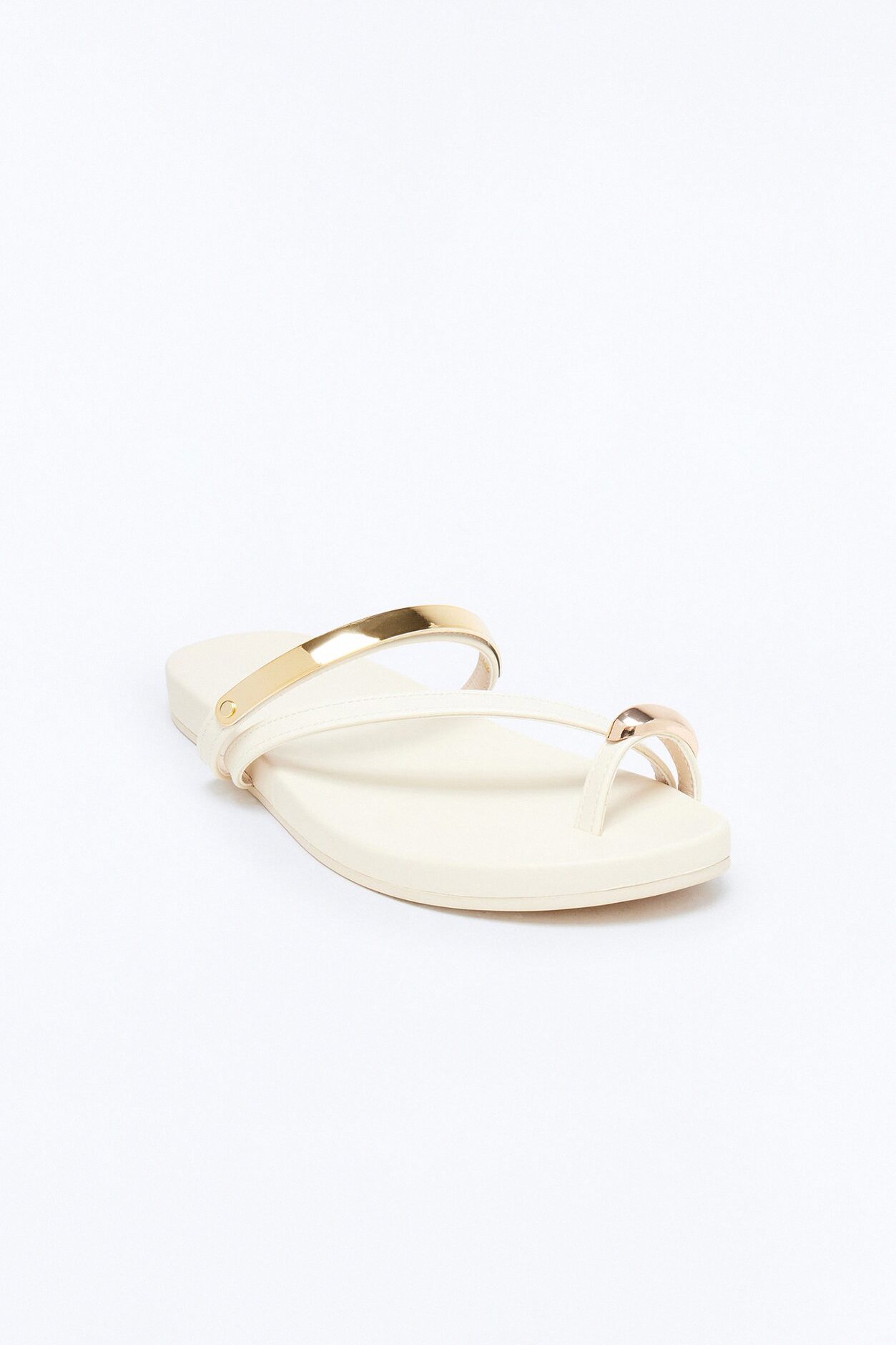 Renee Toe Ring Sandals - Bone