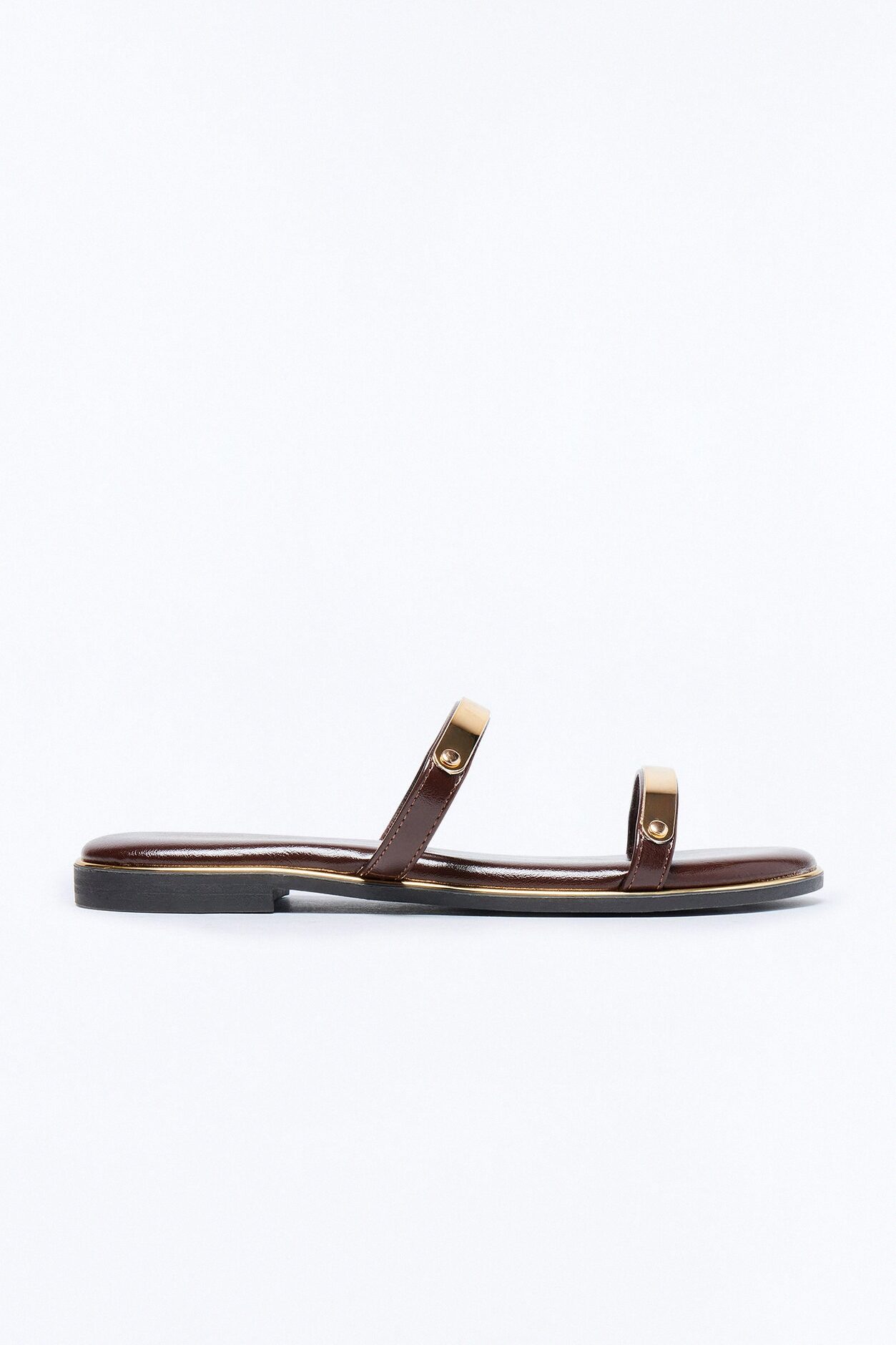Keith Double Strap Sandals - Brown
