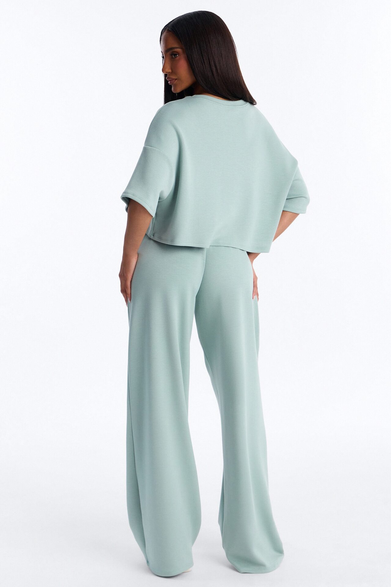 Strollin' Around Boxer Pant Set - Sage