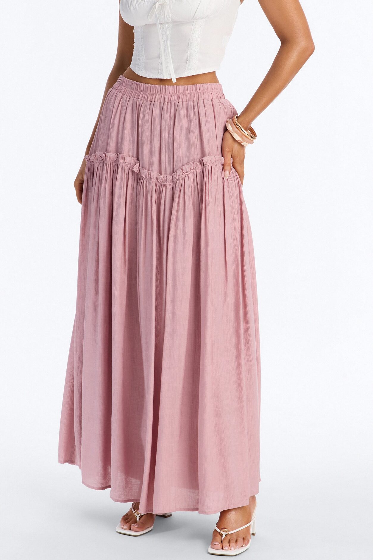 Lily Maxi Skirt - Mauve