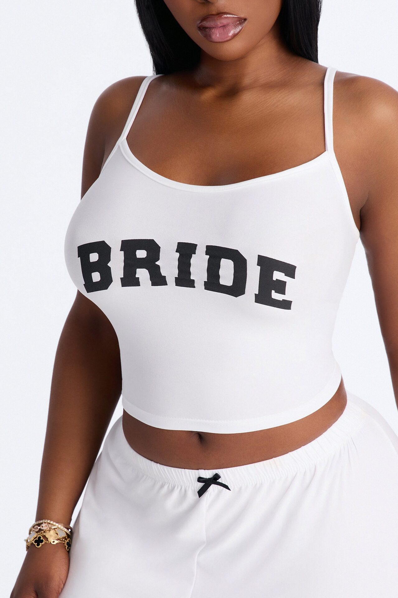 Bride Boarding PJ Set - White