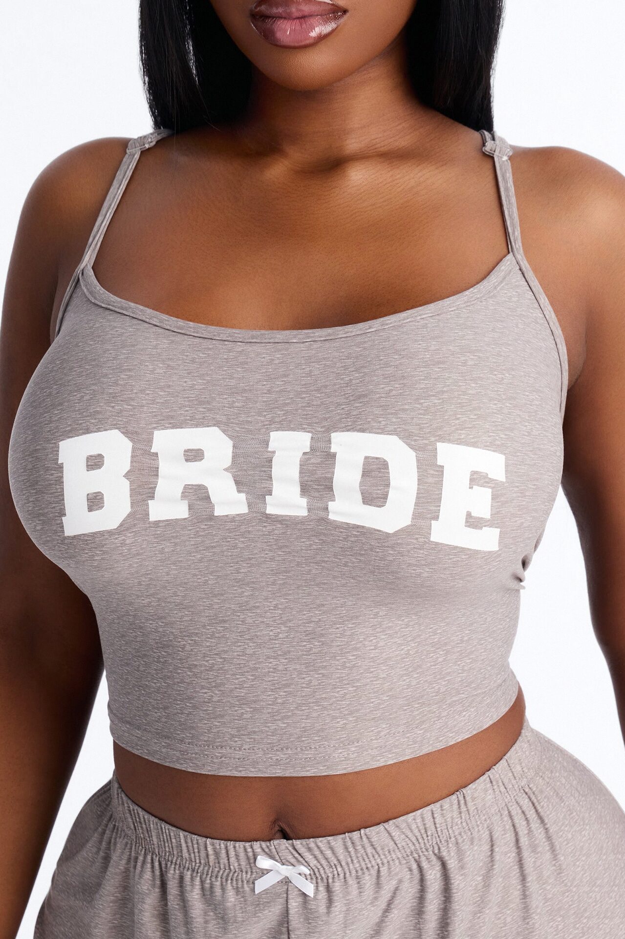 Bride Boarding PJ Set - Heather Grey