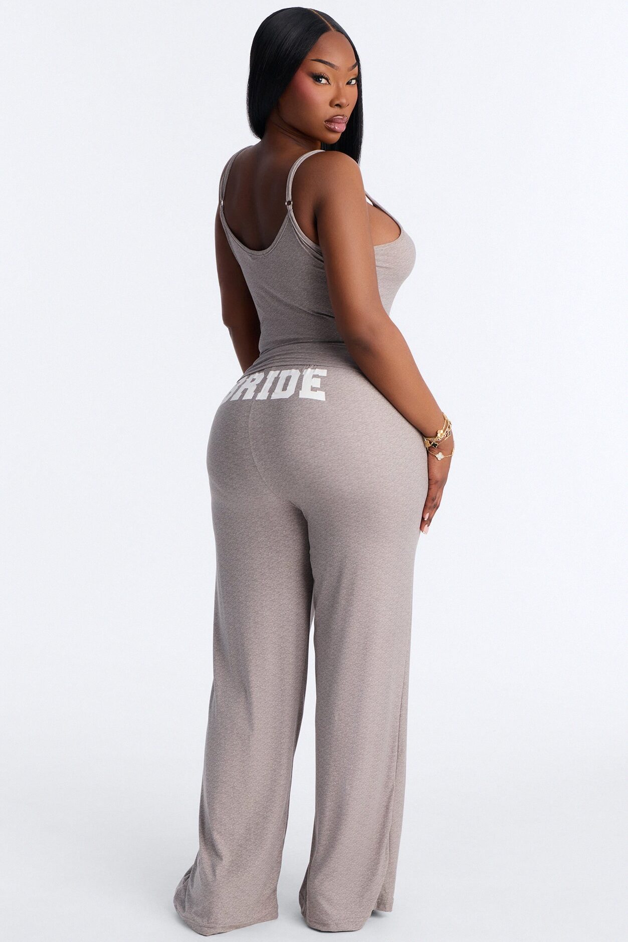 Bride Boarding PJ Set - Heather Grey