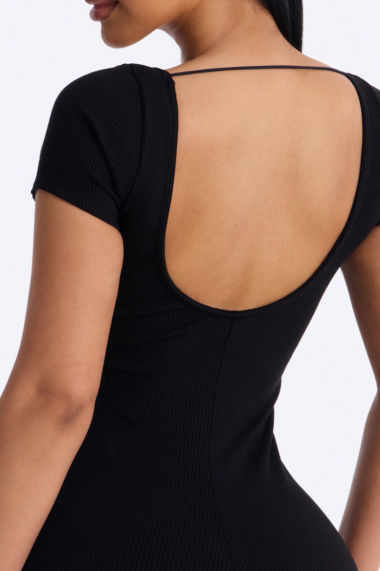 Clarissa Snatched Romper - Black