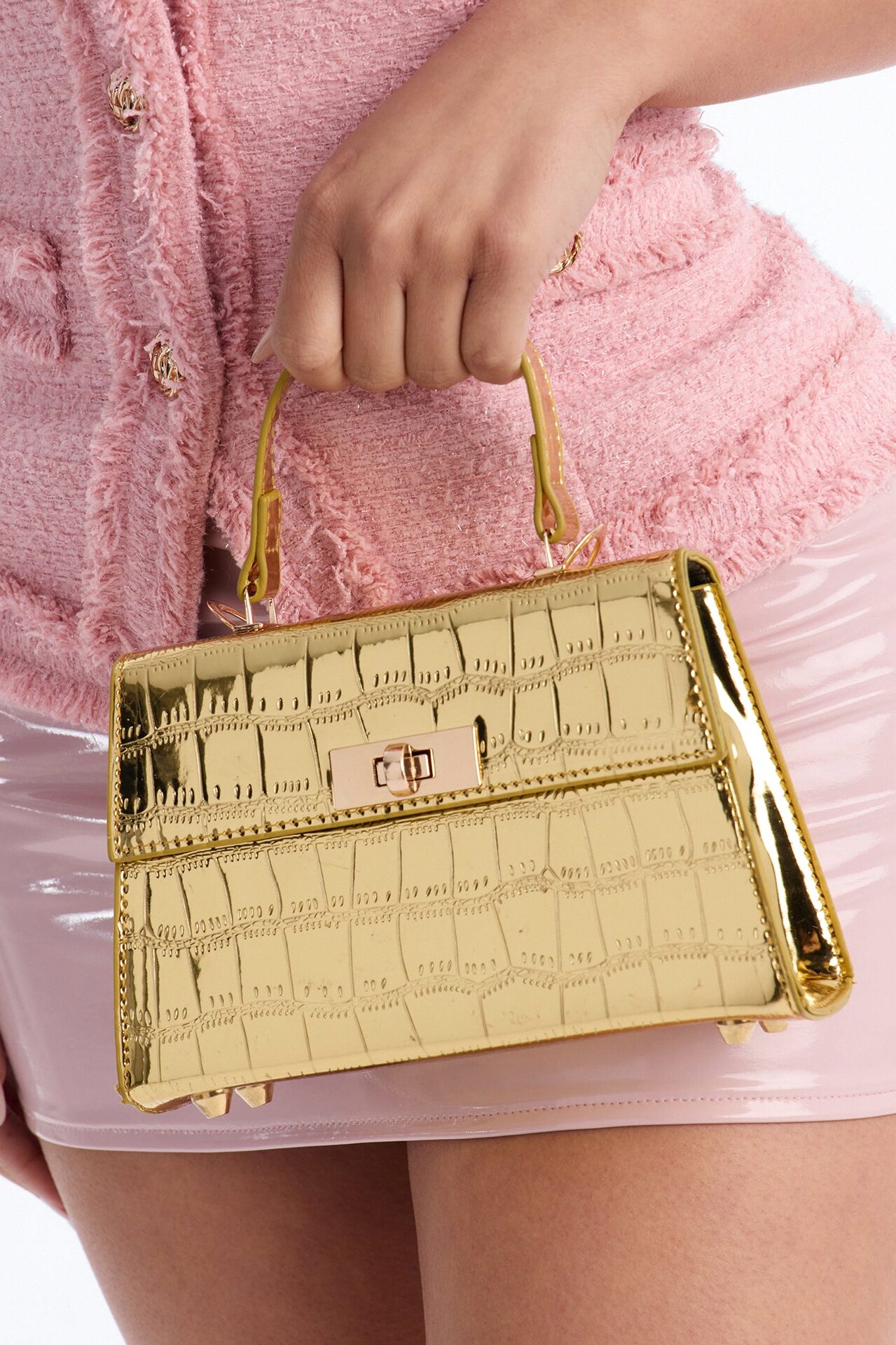 Stepping Out Later Handbag - Gold