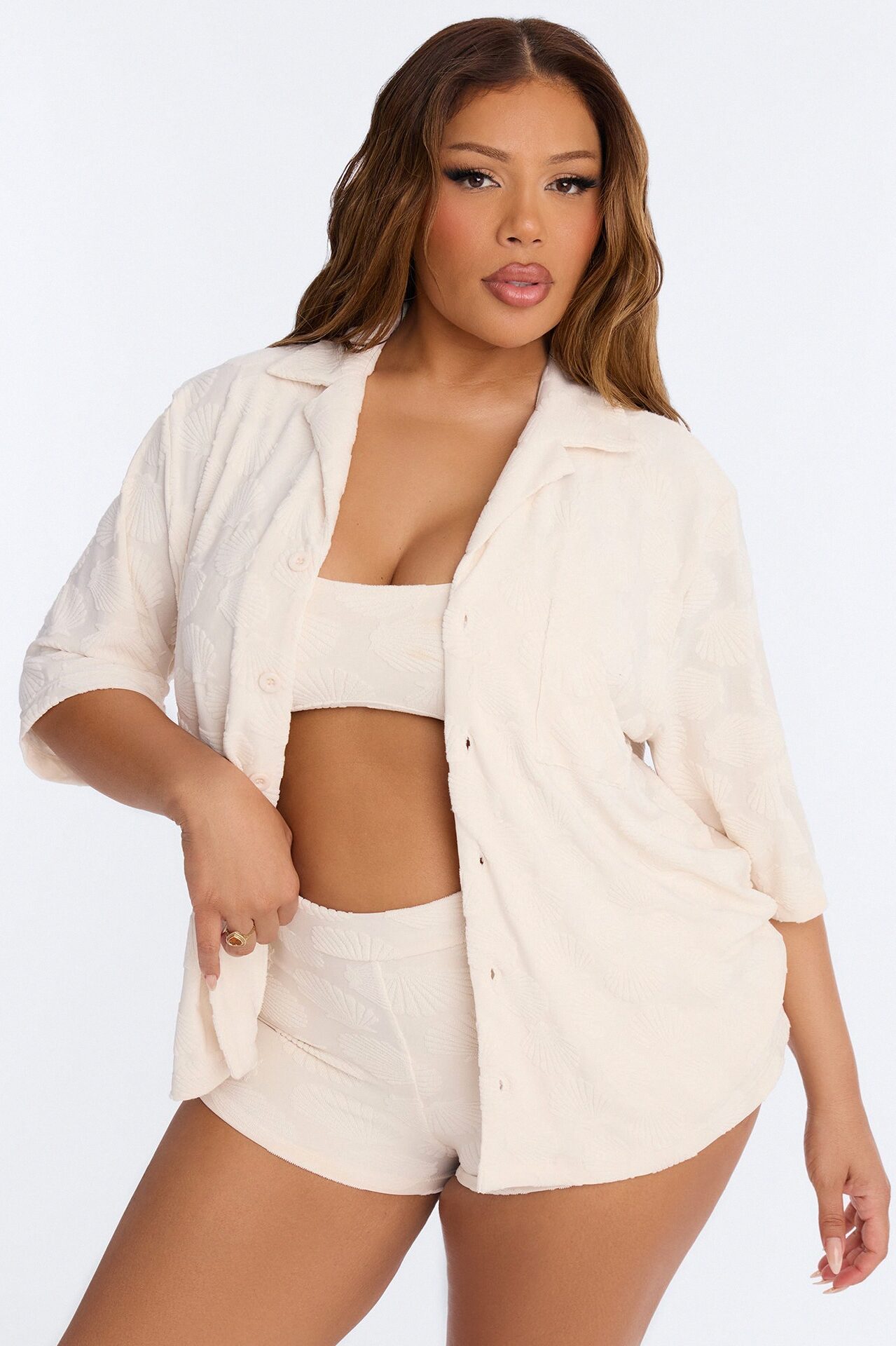 Coastline Clean 3 Piece Bikini Set - Tan