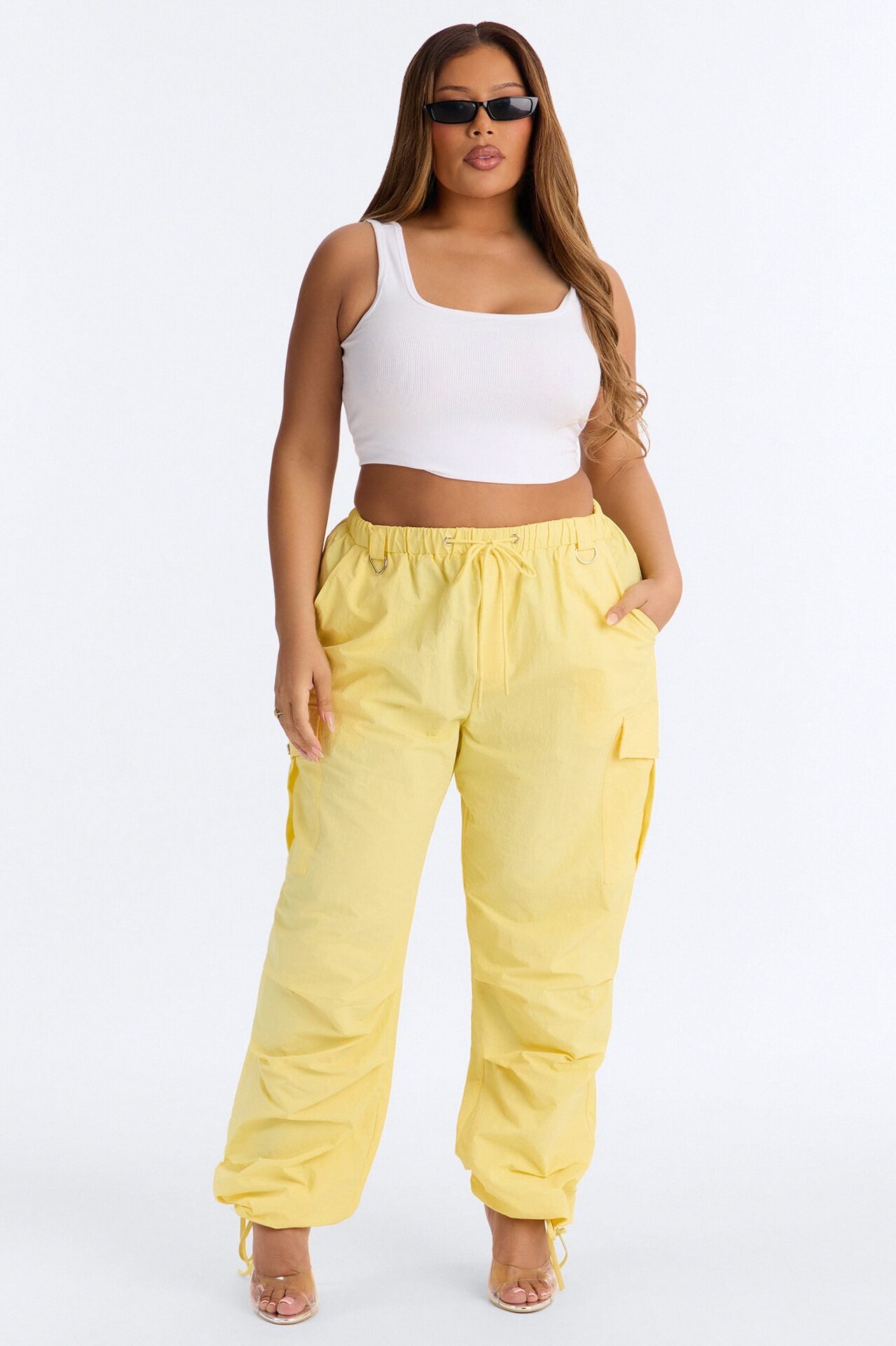 Girl Crush Parachute Pant - Yellow