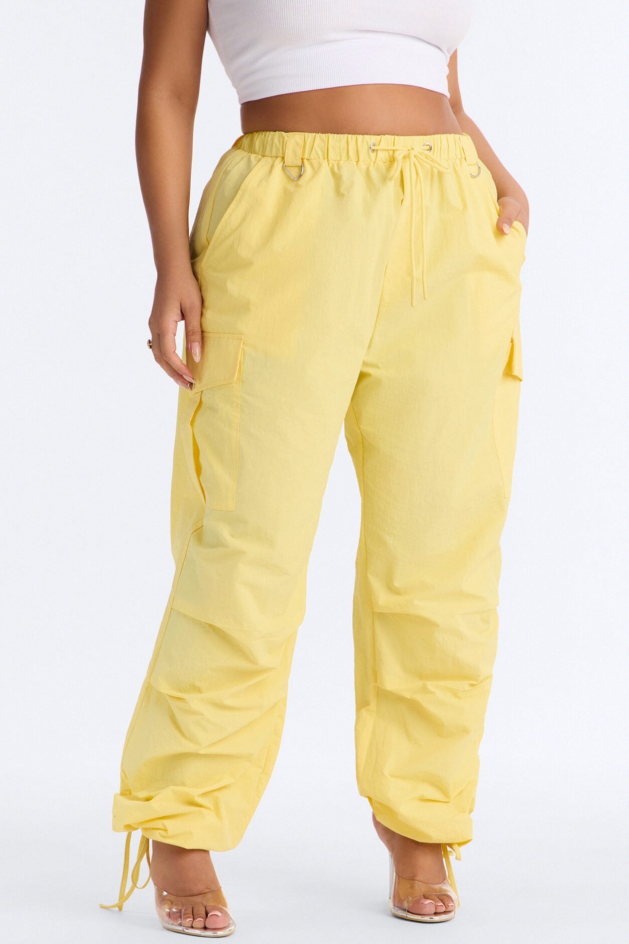 Girl Crush Parachute Pant - Yellow