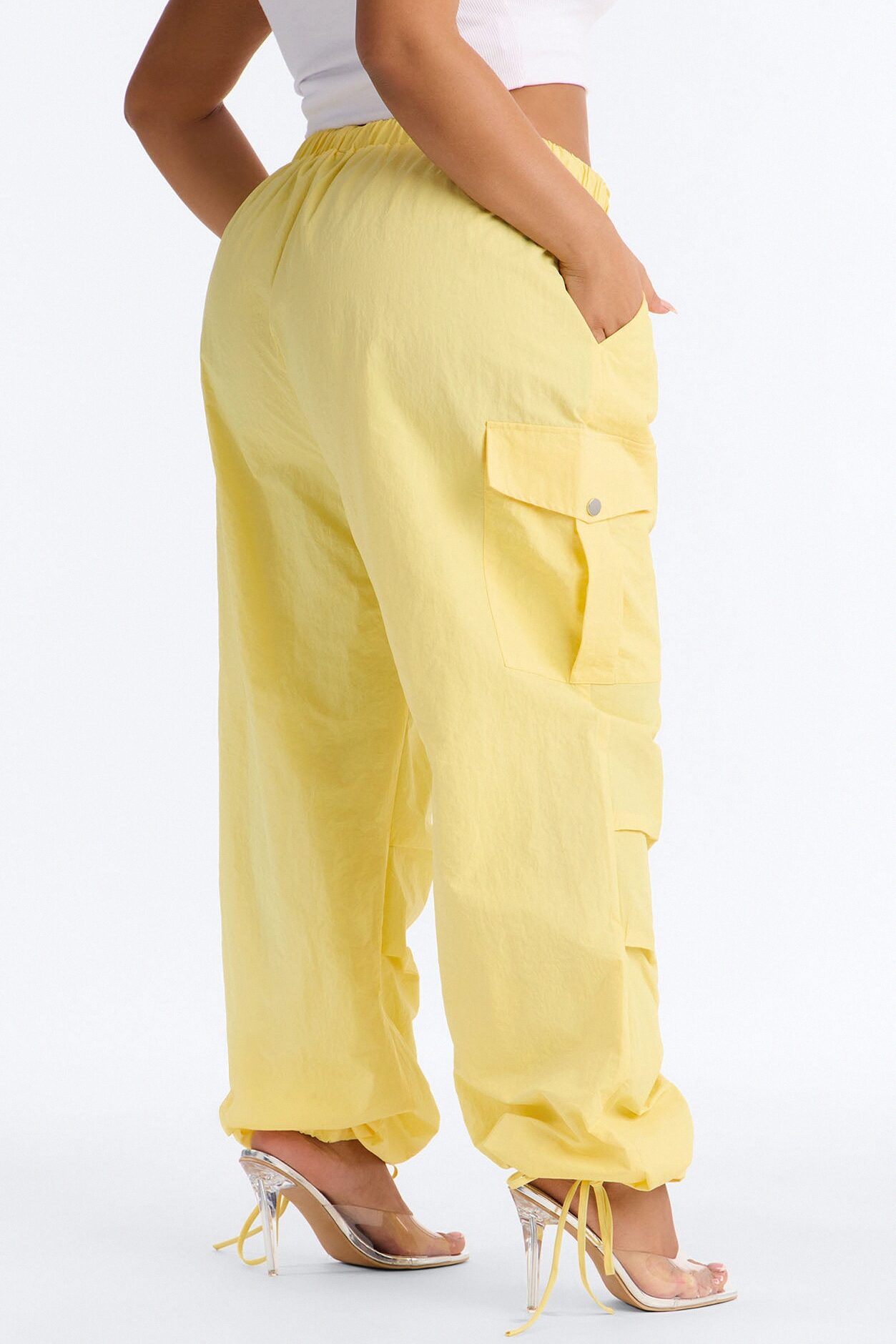 Girl Crush Parachute Pant - Yellow