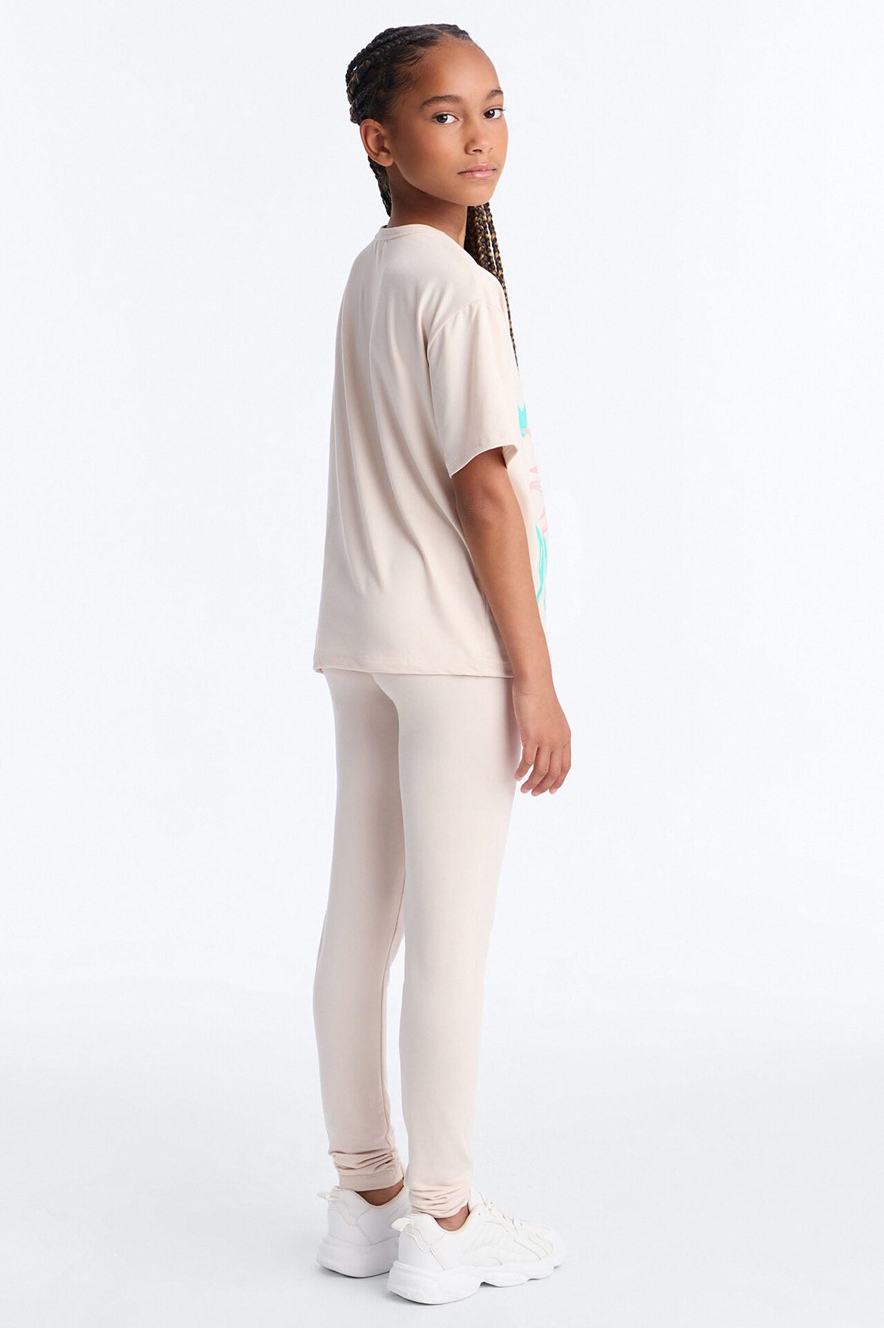 Mini Radiate Positivity Legging Set - Sand