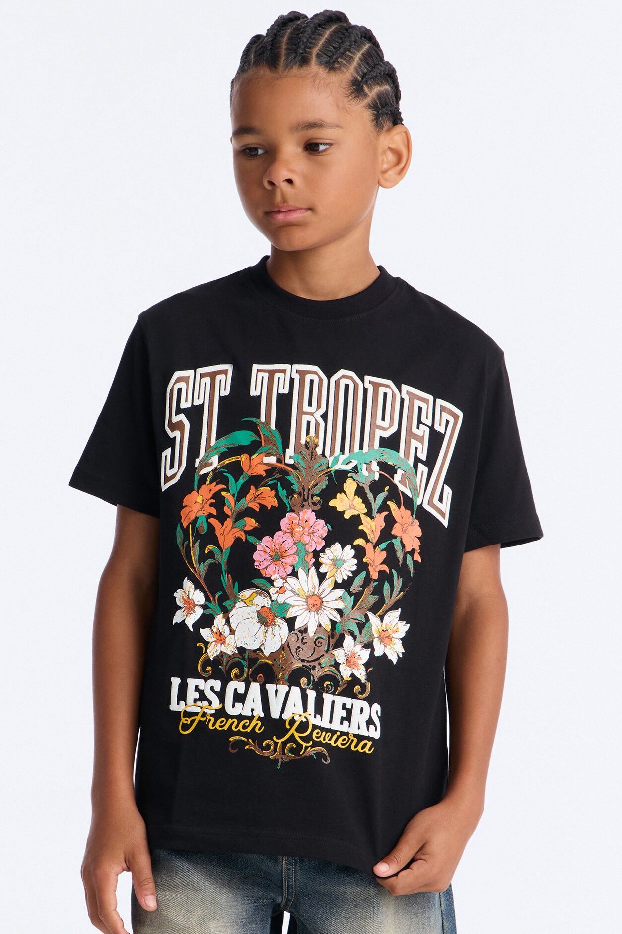 Mini St. Tropez Short Sleeve Tee - Black