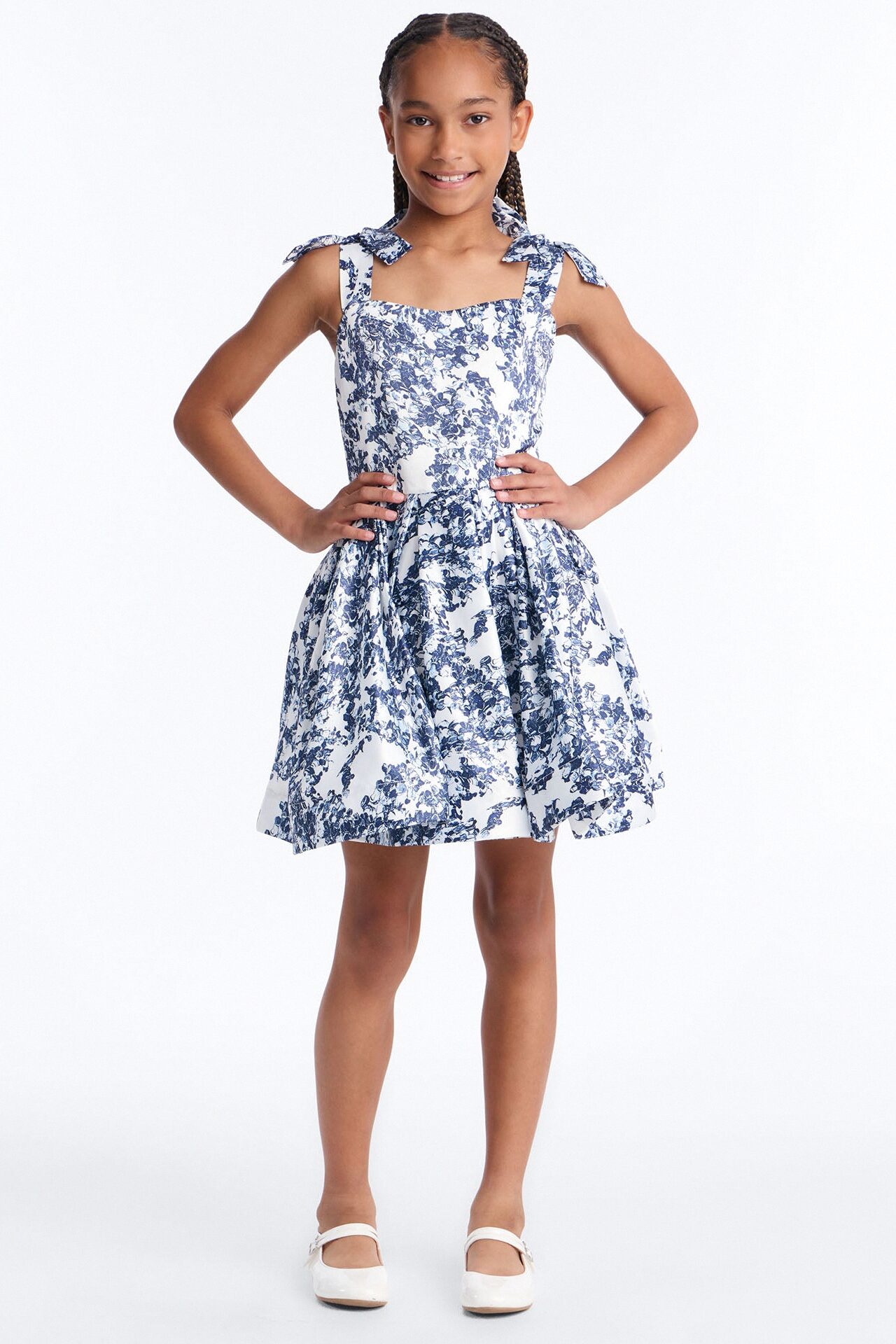 Mini Whimsical Night Mini Dress - Navy/combo