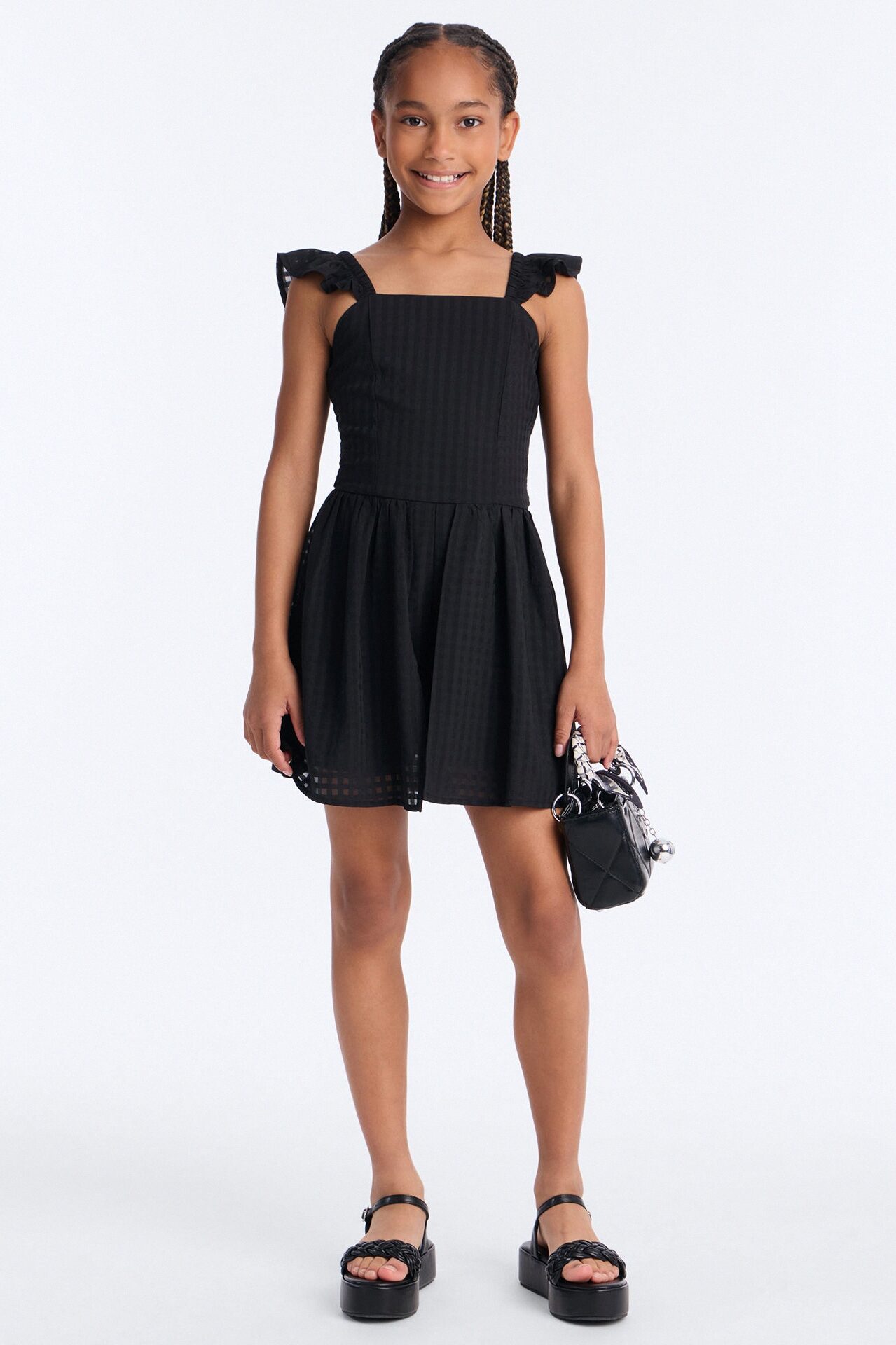 Mini Keep On Dancing Dress - Black
