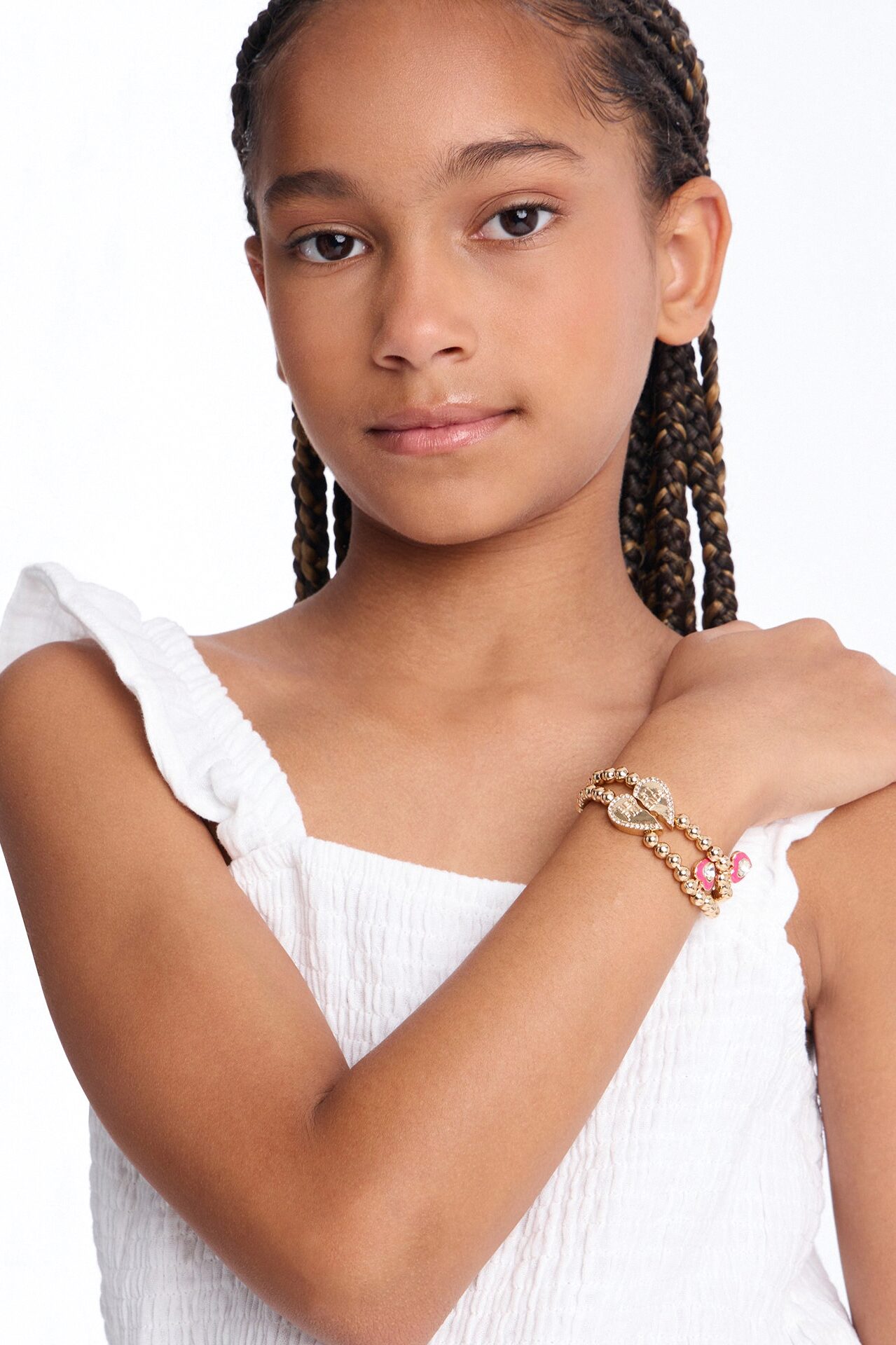 Mini Best Friends Stretch Bracelet Set - Gold