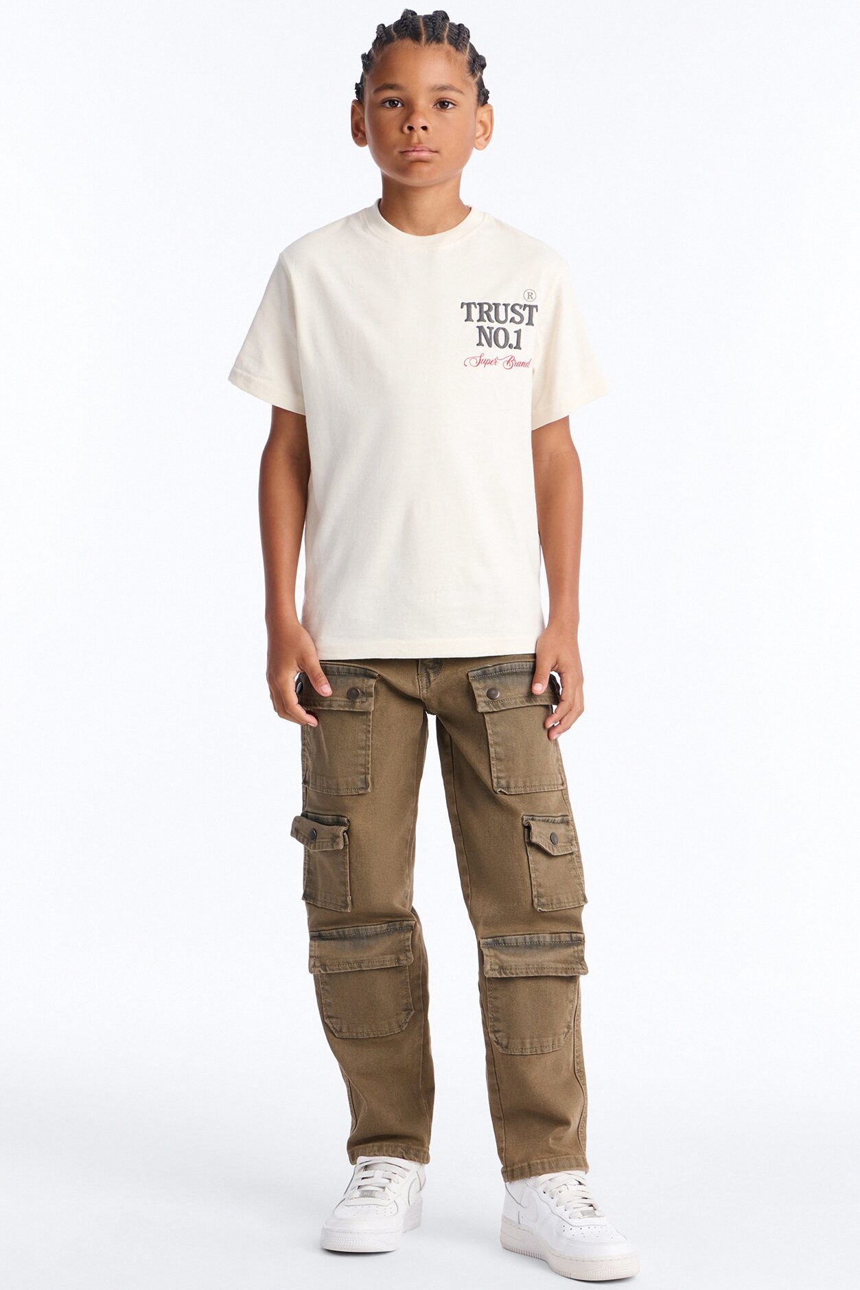 Mini Enjoying Myself Cargo Pants - Brown