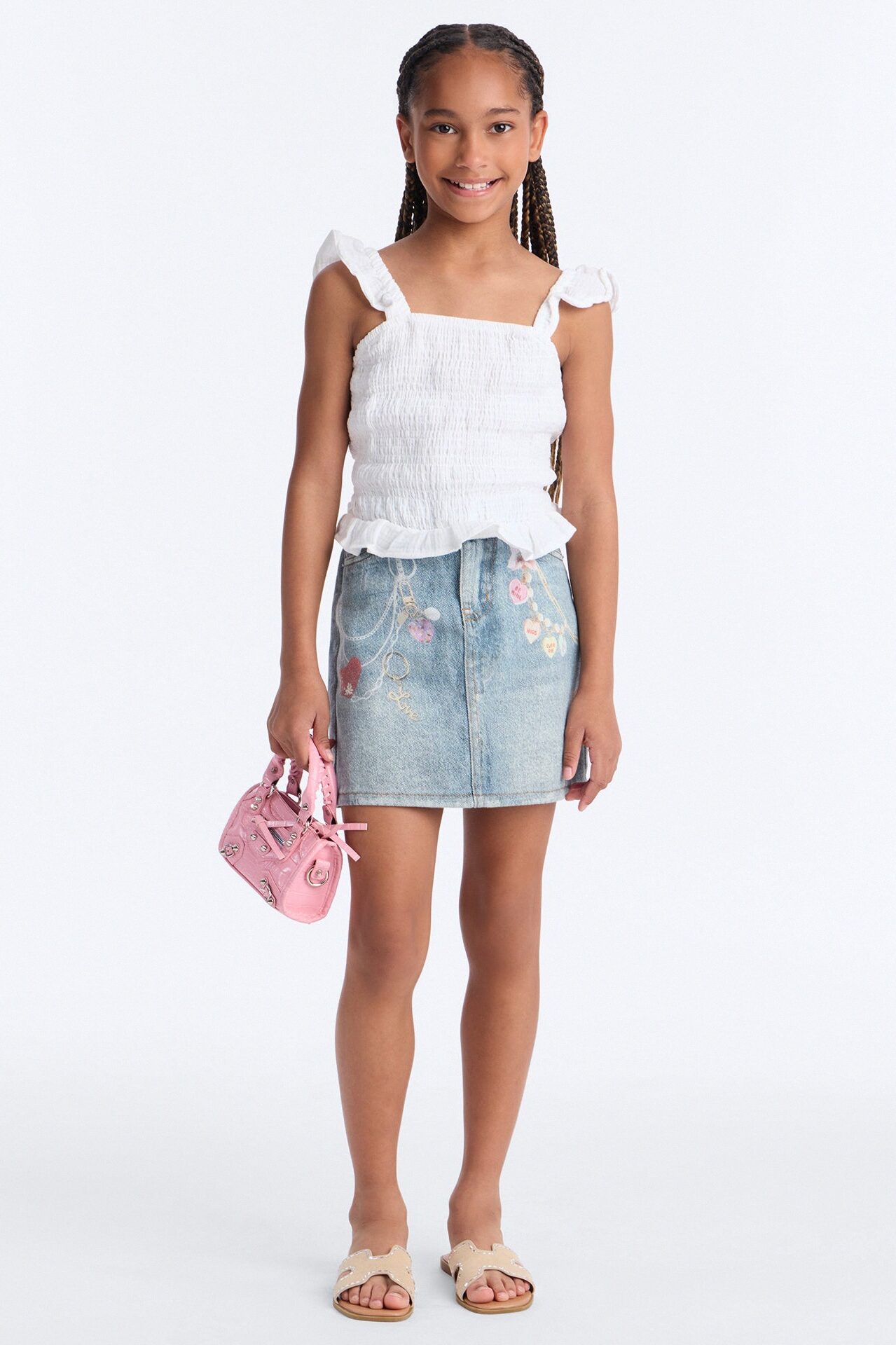 Mini Be Mine Denim Skirt - Medium Wash