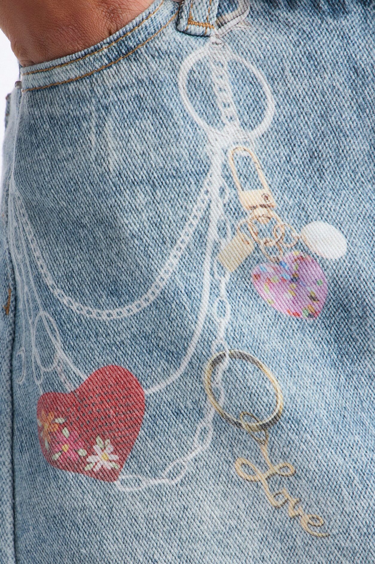 Mini Be Mine Denim Skirt - Medium Wash
