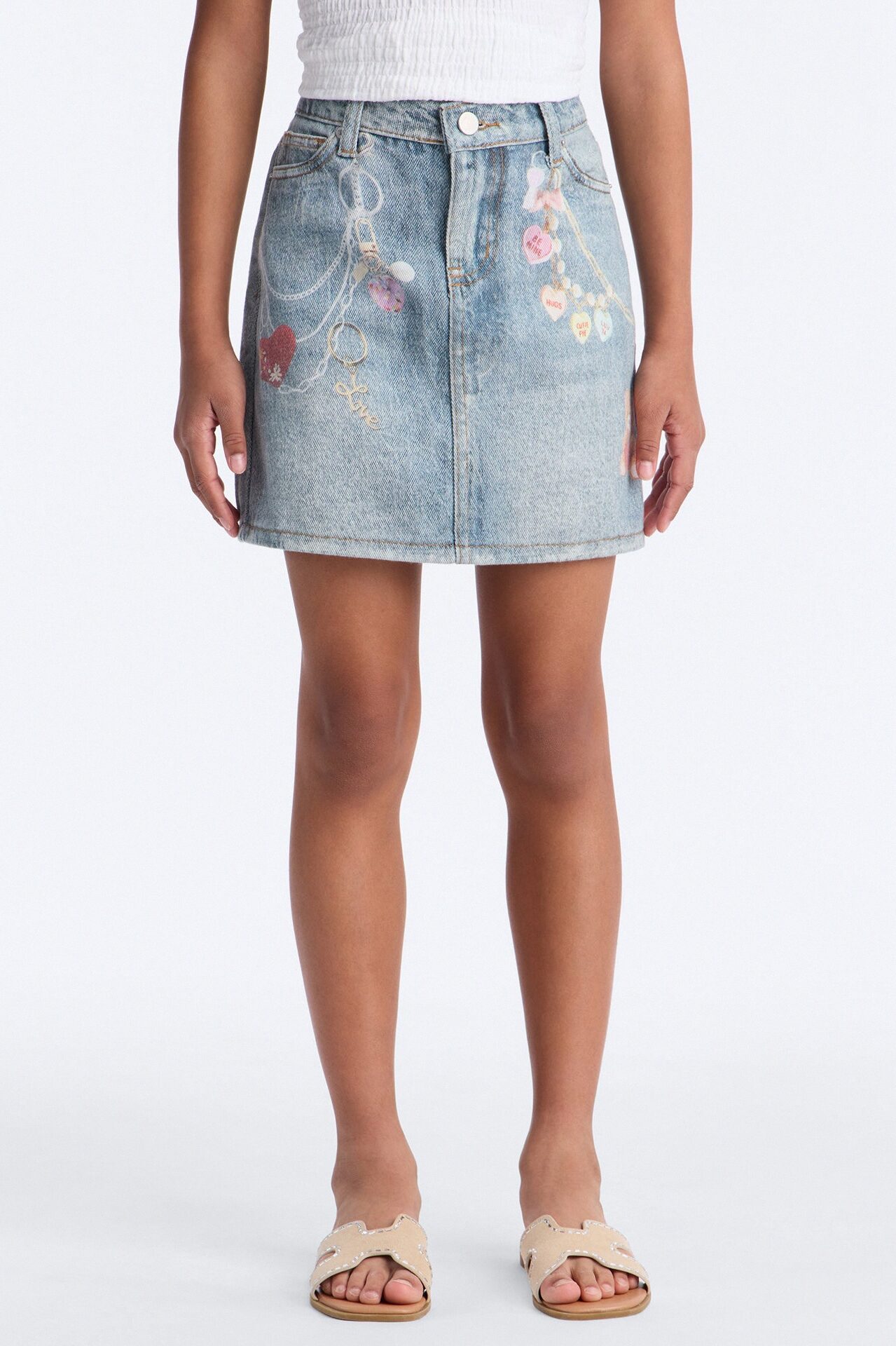 Mini Be Mine Denim Skirt - Medium Wash