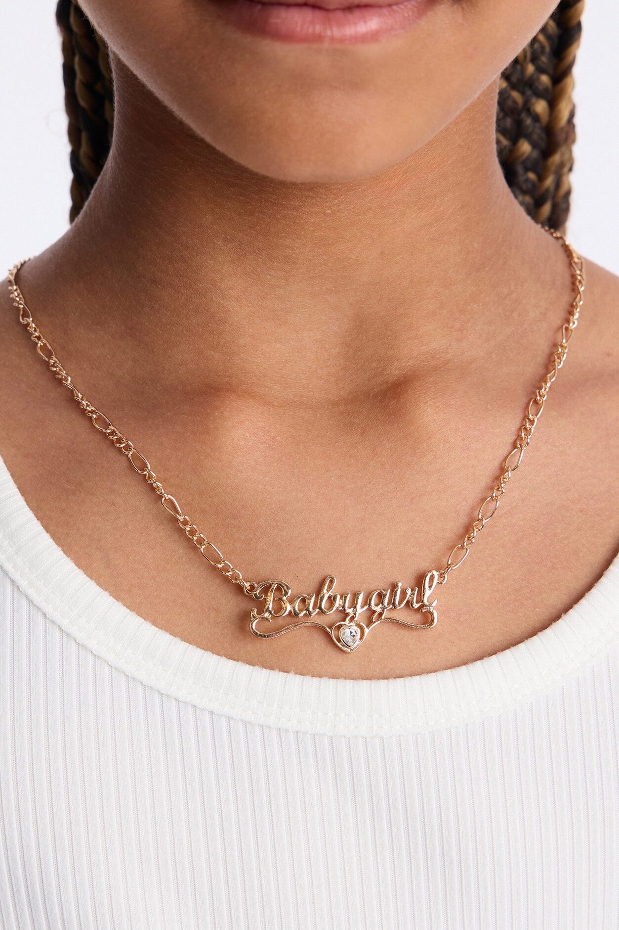 Mini Babygirl Necklace - Gold