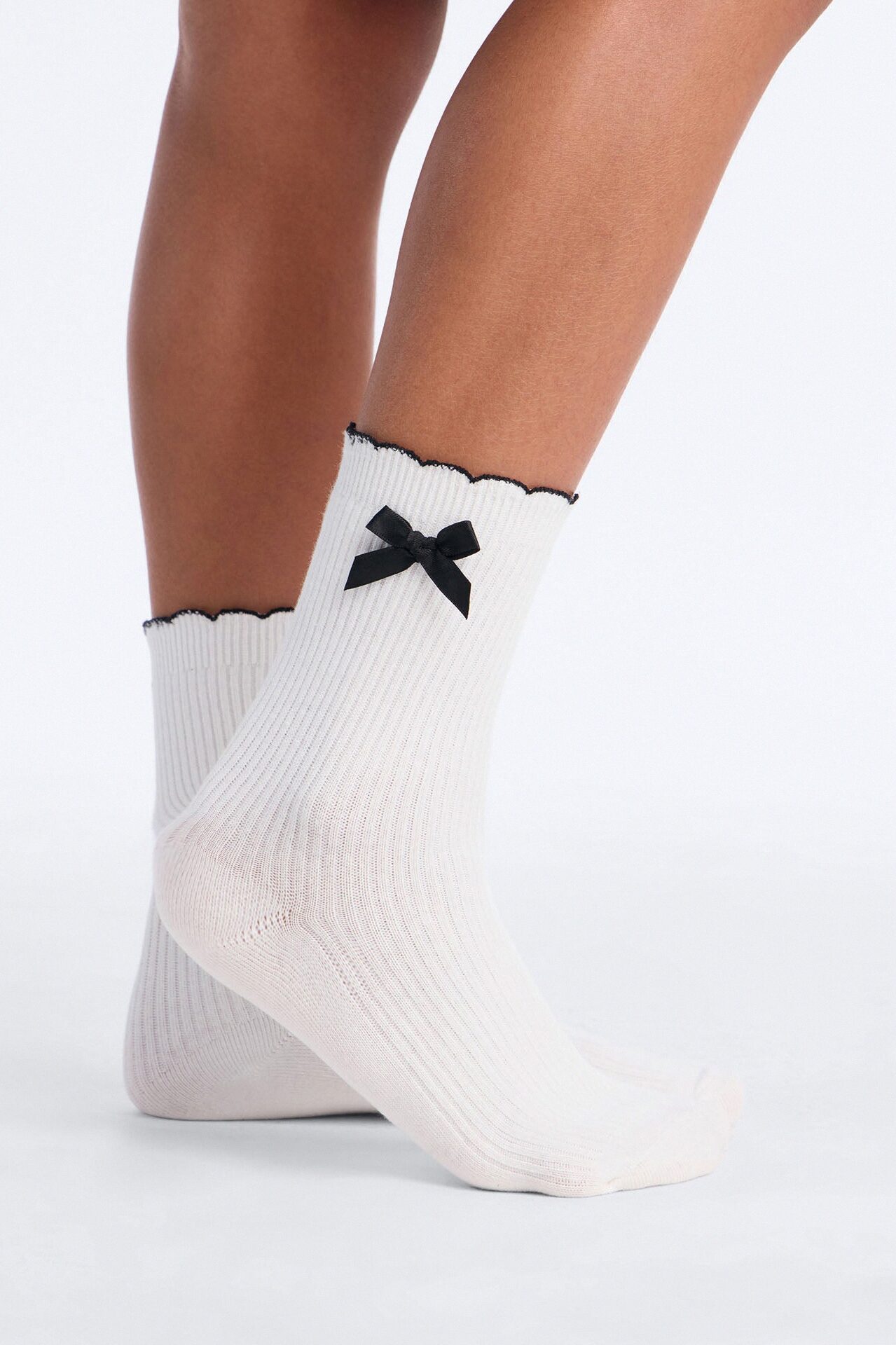 Mini Please And Thank You Socks - White