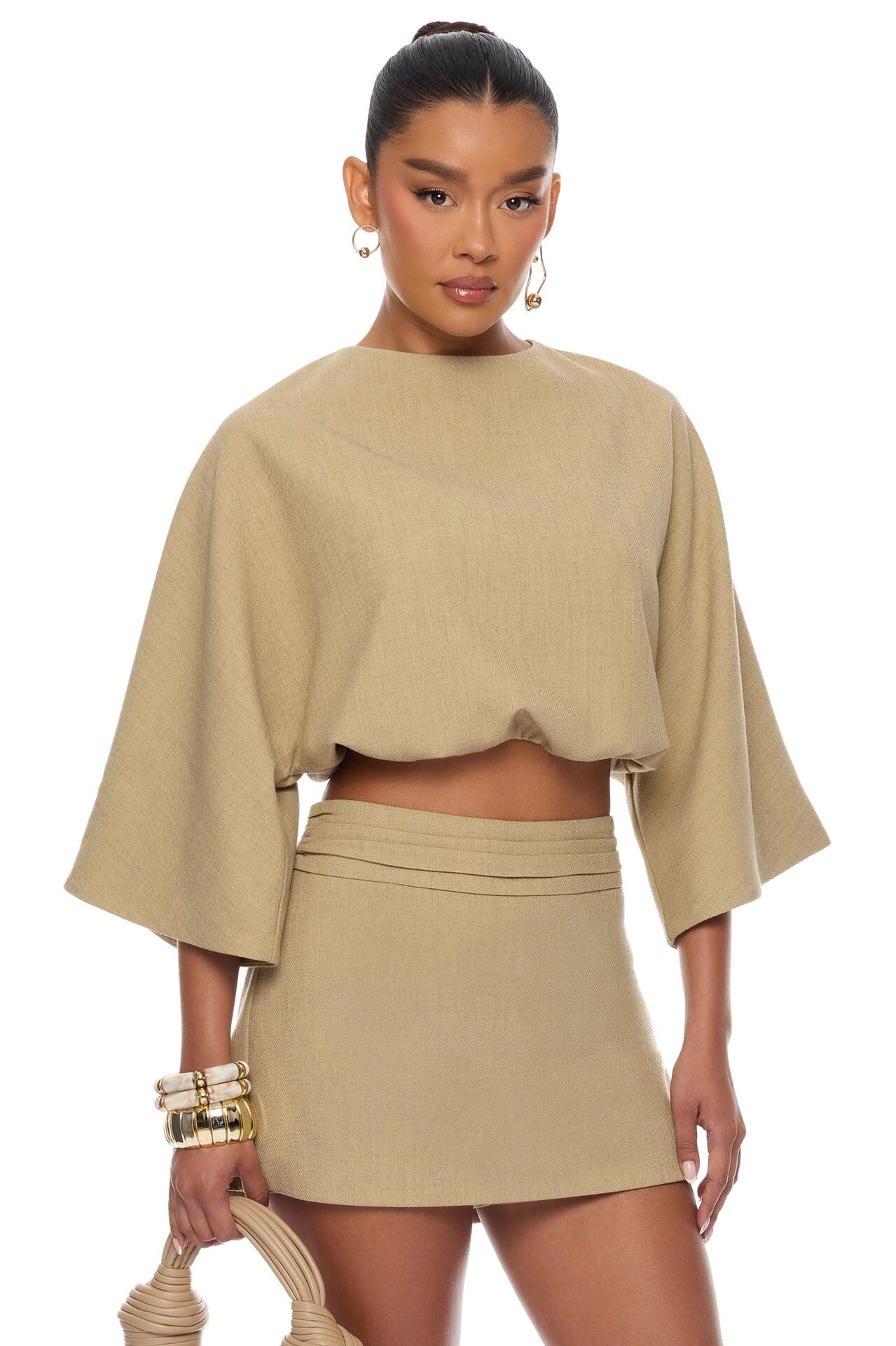 Zelara Skort Set - Khaki