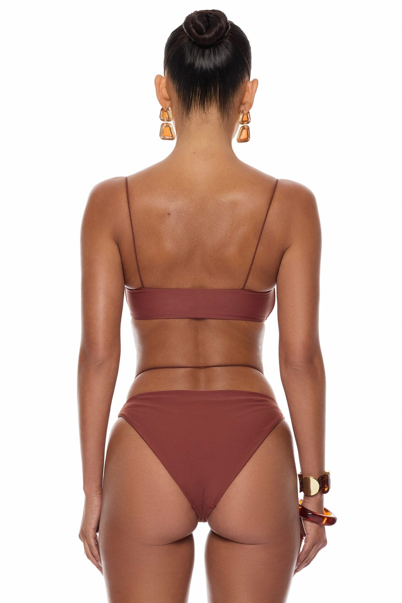 Melodie Pearl 3 Piece Bikini Set - Brown