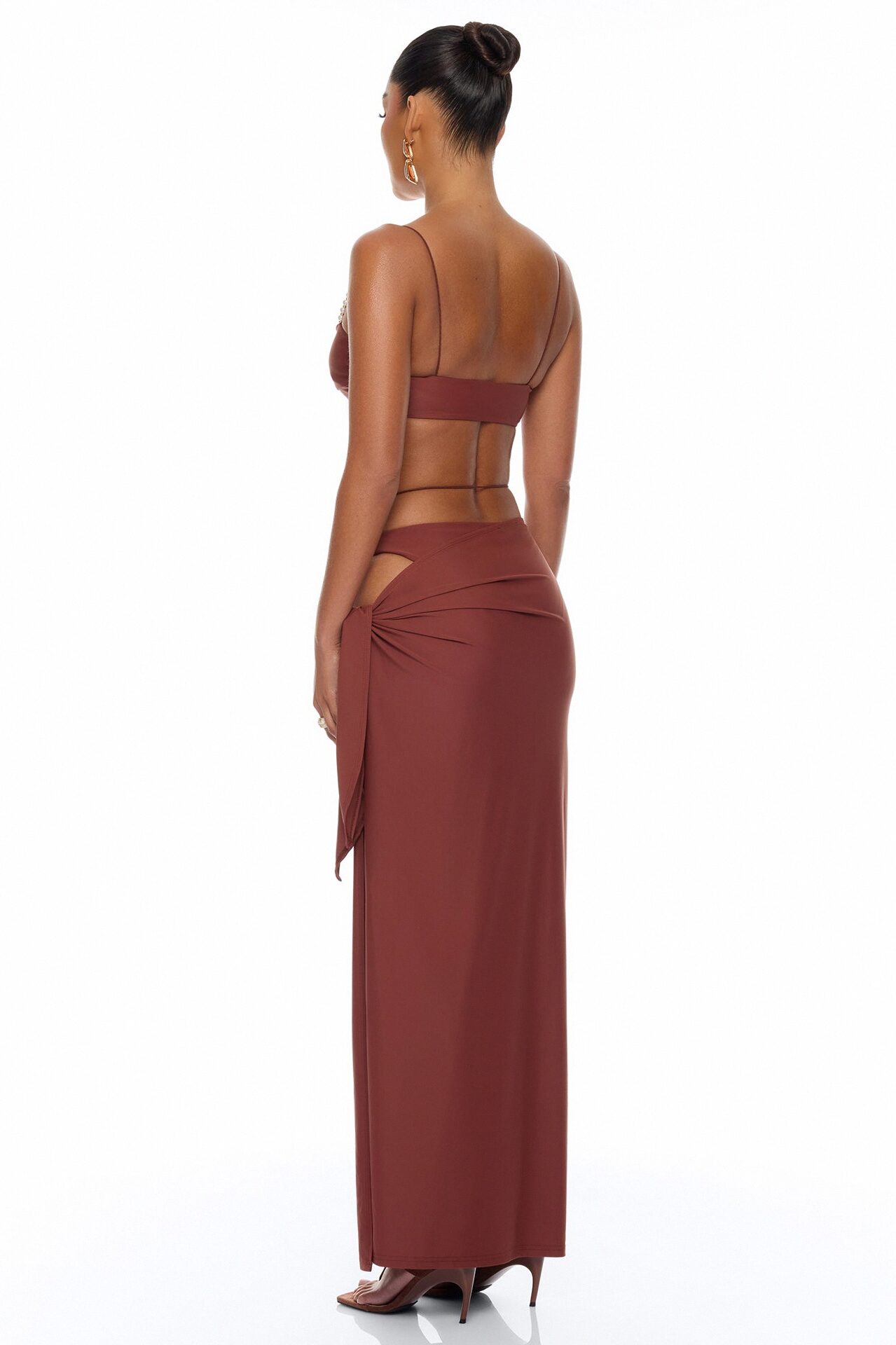 Melodie Pearl 3 Piece Bikini Set - Brown