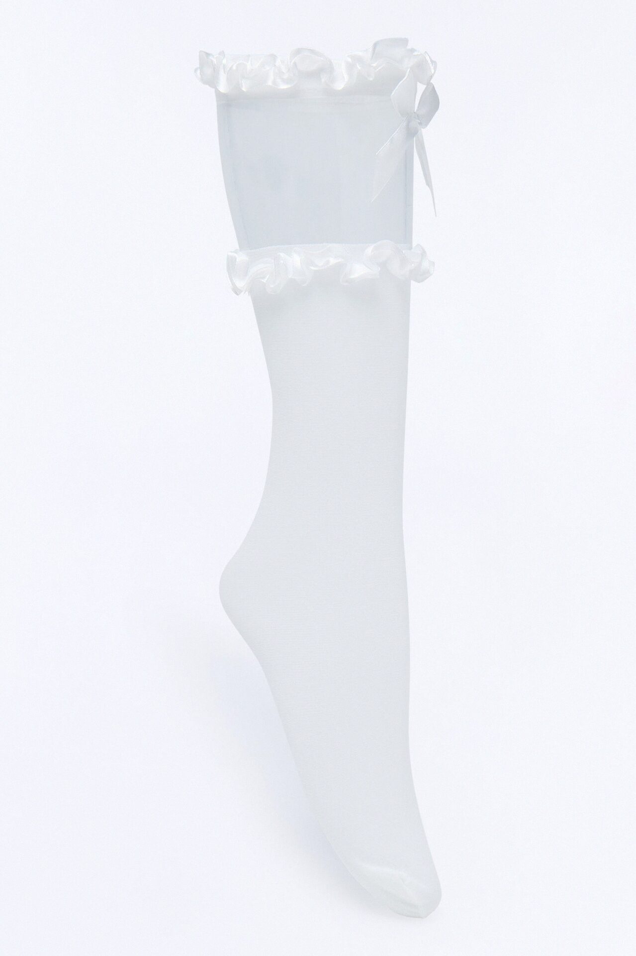 Take Me On A Date Socks - White