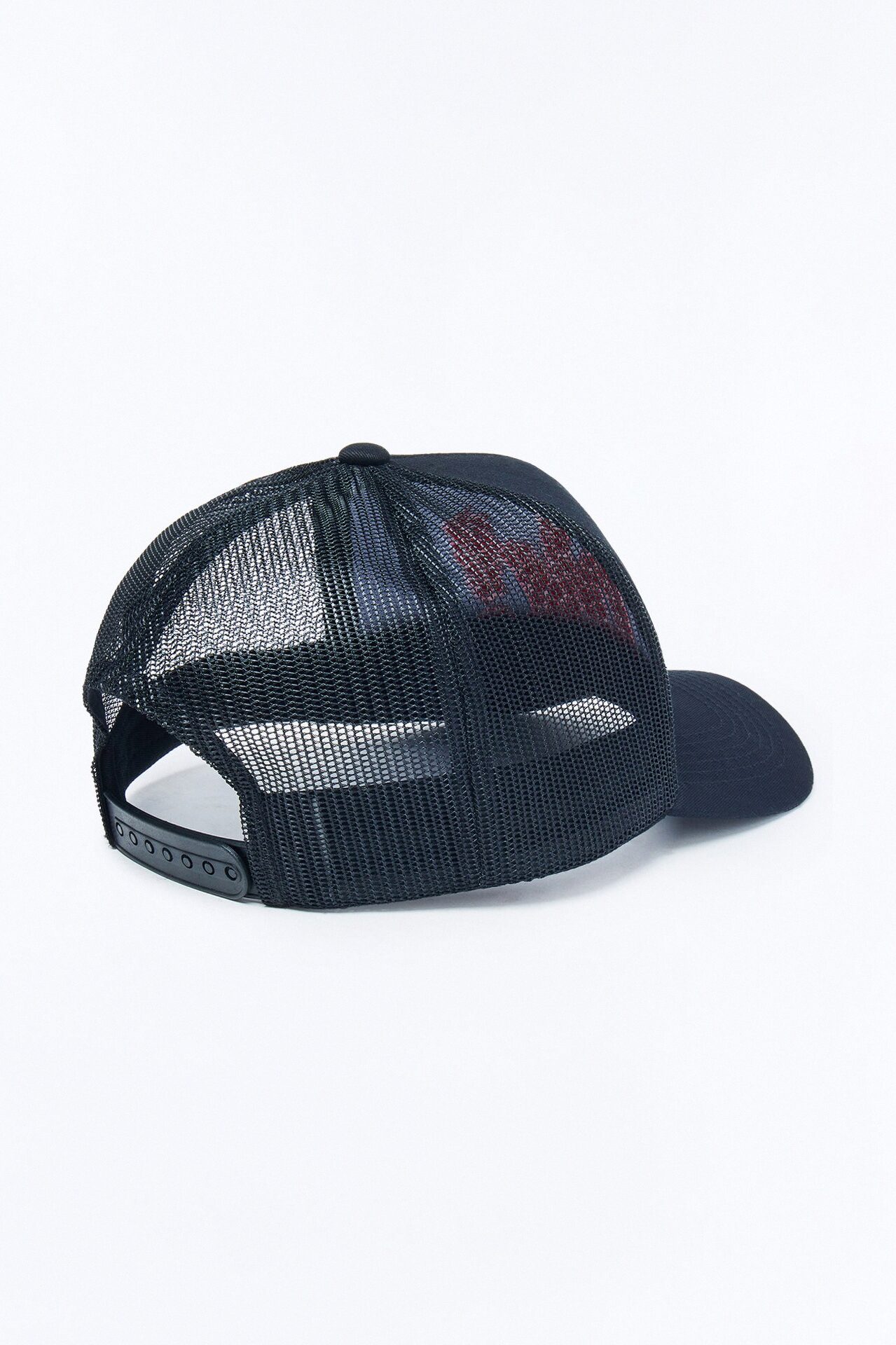 Smiling Ok Patch Snapback Trucker Hat - Black