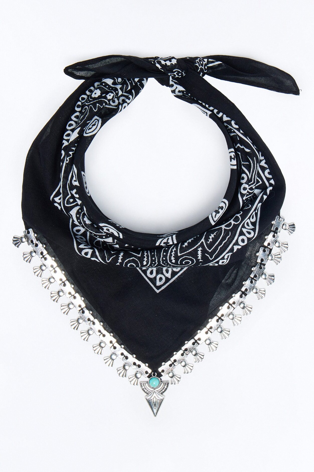 The Western Edge Bandana - Black/White