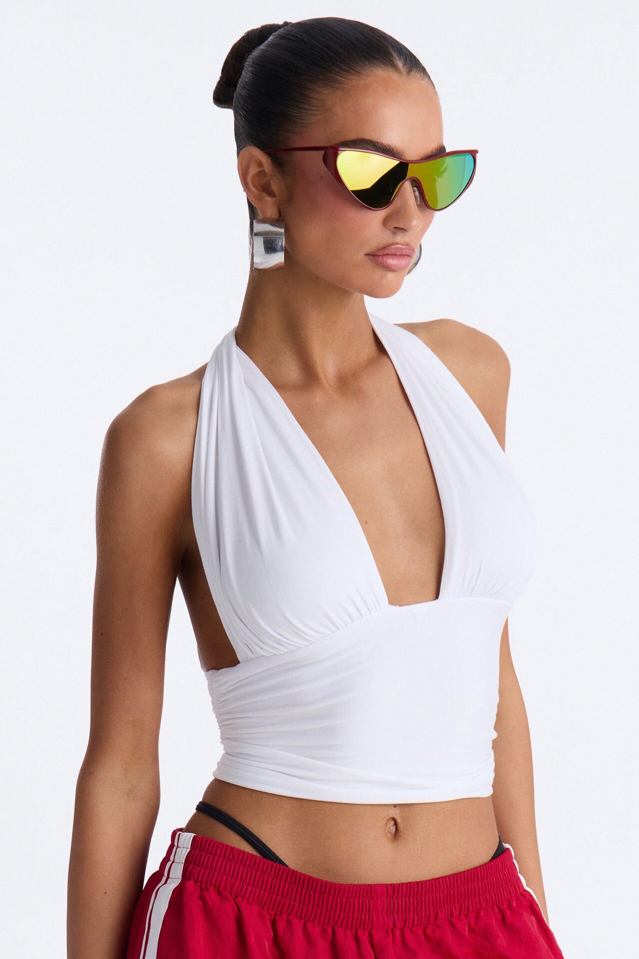 Speedy Cat Eye Sunglasses - Red/combo