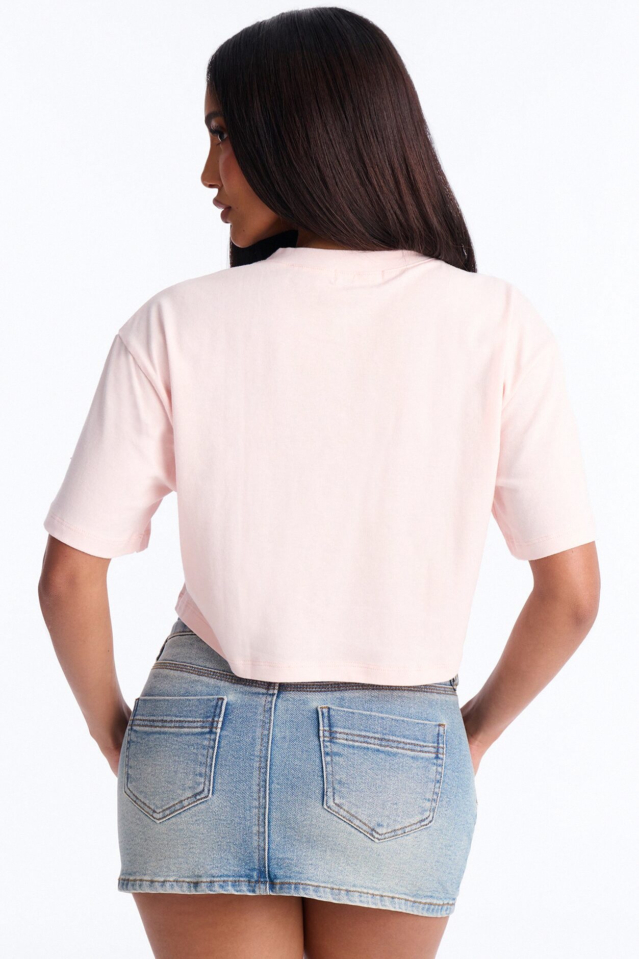 Bridesmaid Vibes Copped Tee - Pink