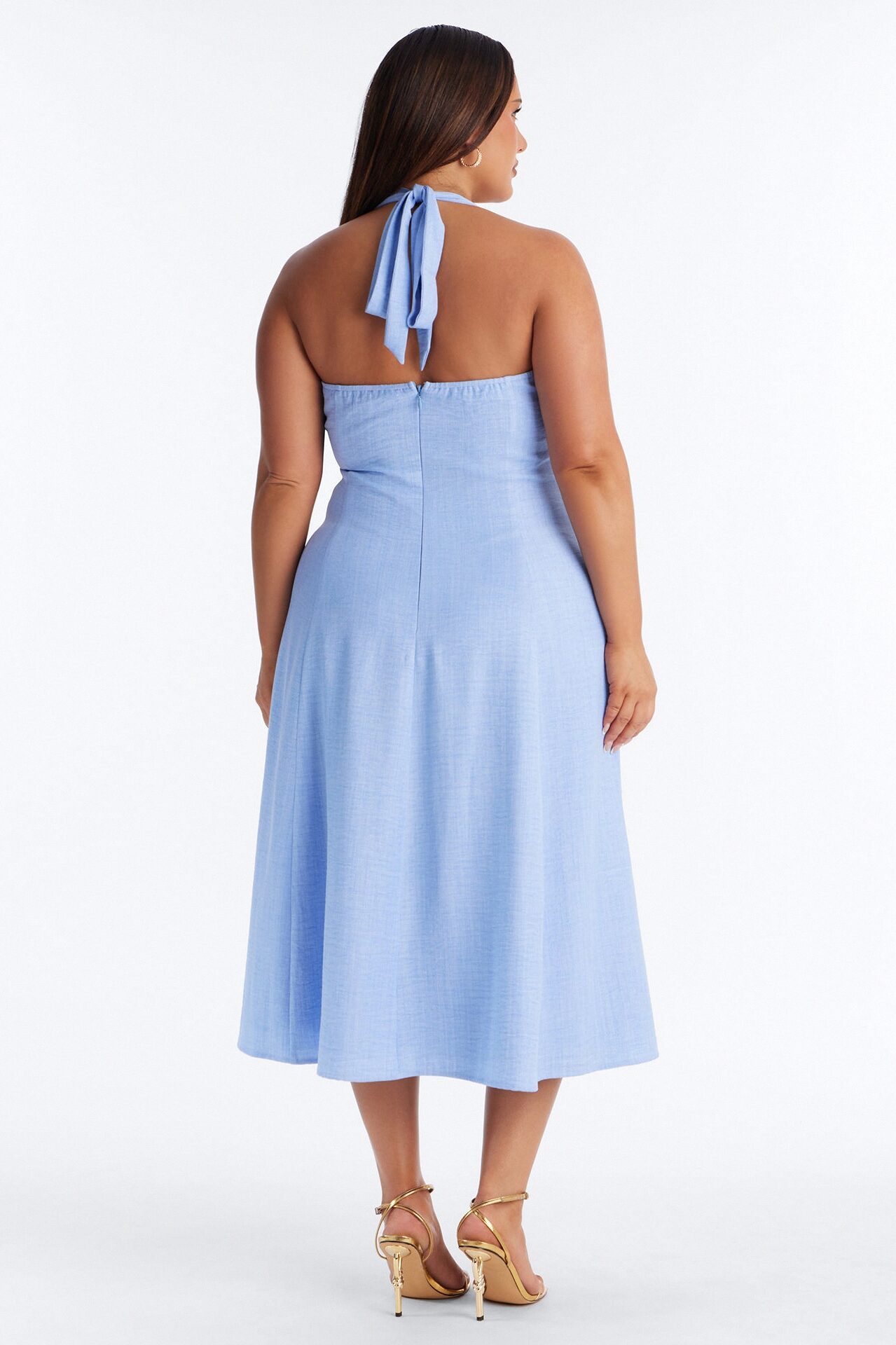 Christine Halter Midi Dress - Blue