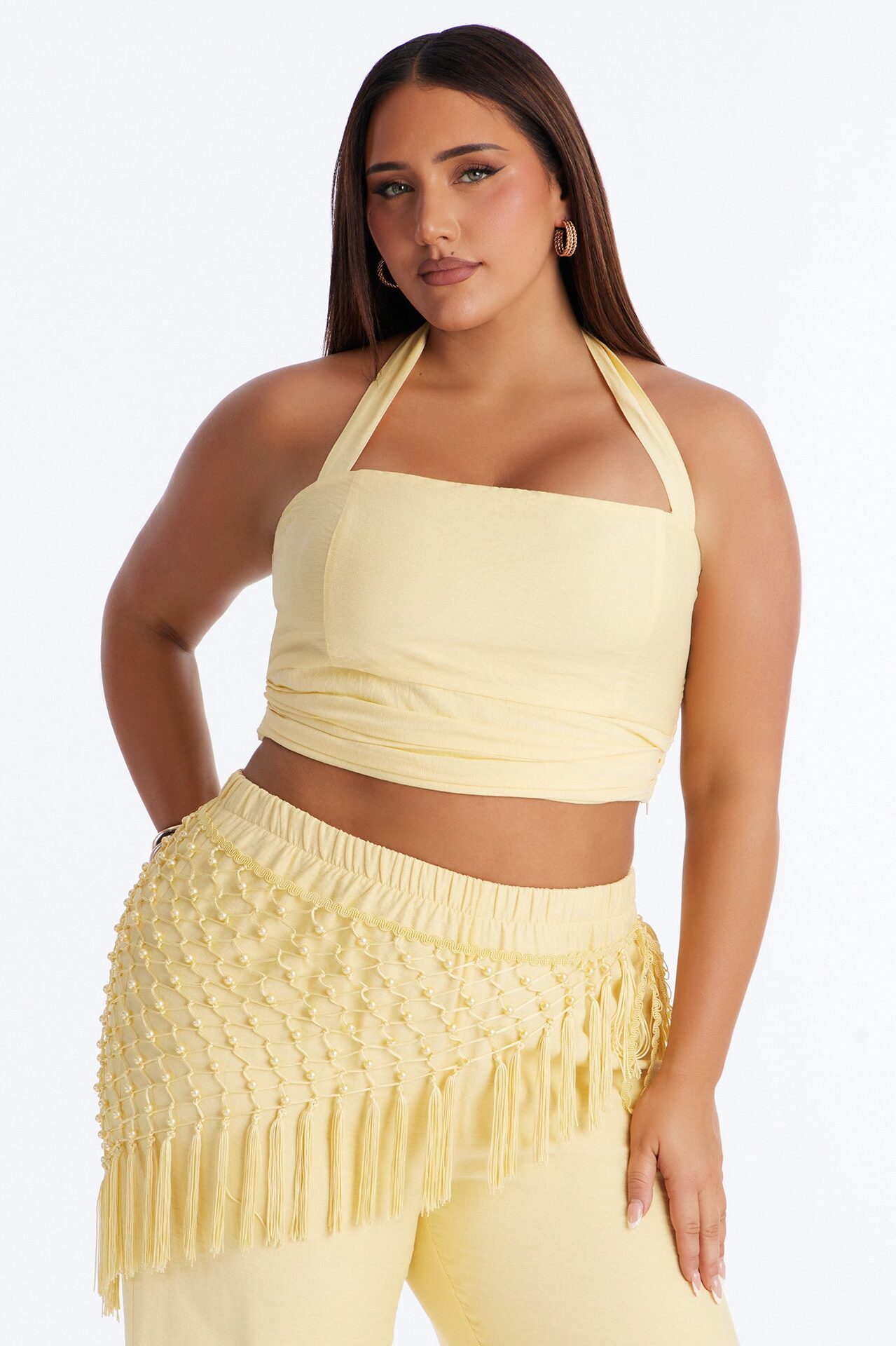 Isabelle 3 Piece Pant Set - Yellow